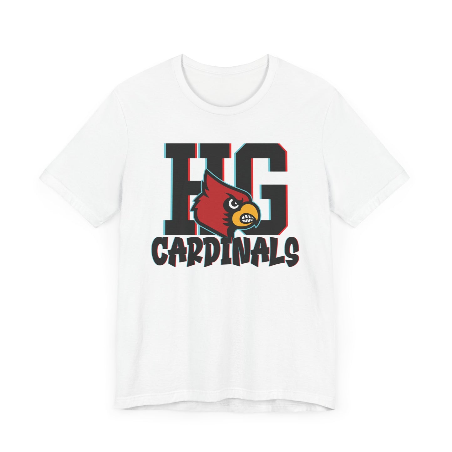 HG Cardinals 3D Shadow - Bella + Canvas Short Sleeve Tee