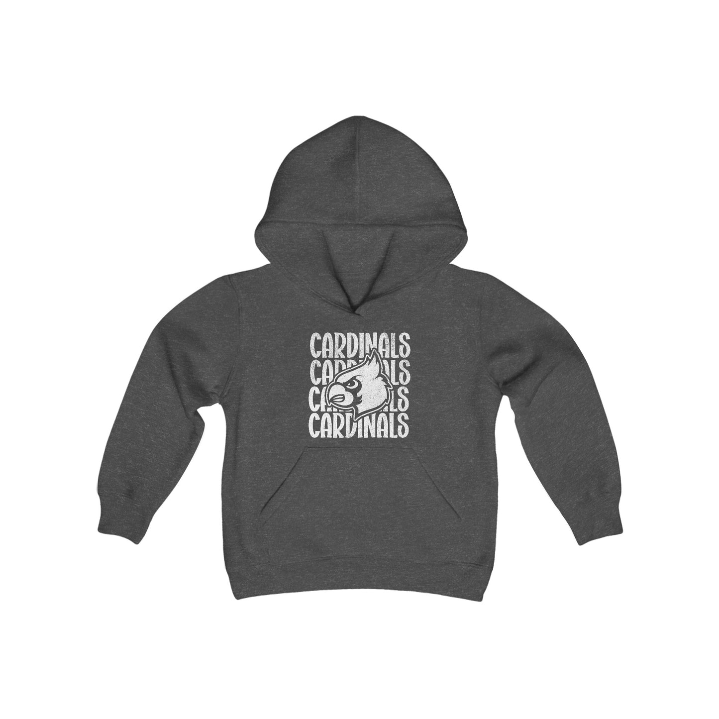 Vintage Cardinals 4 - Youth Heavy Blend Hooded Sweatshirt