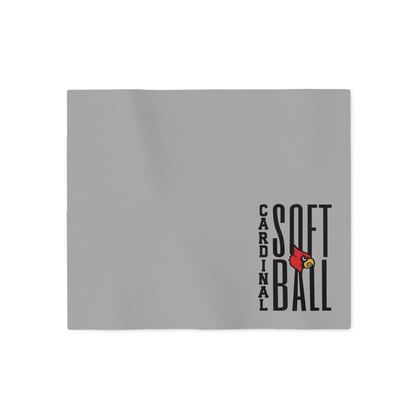 Cardinal Softball Gray - Sweatshirt Blanket