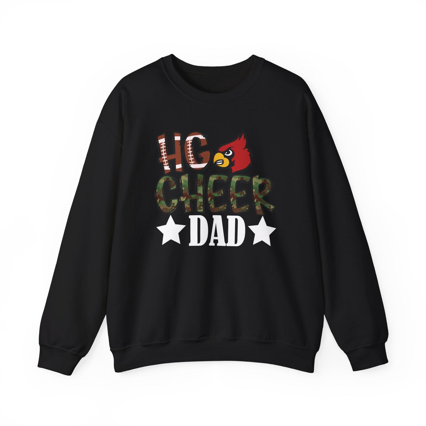 HG Cheer Dad Football - Unisex Heavy Blend™ Crewneck Sweatshirt