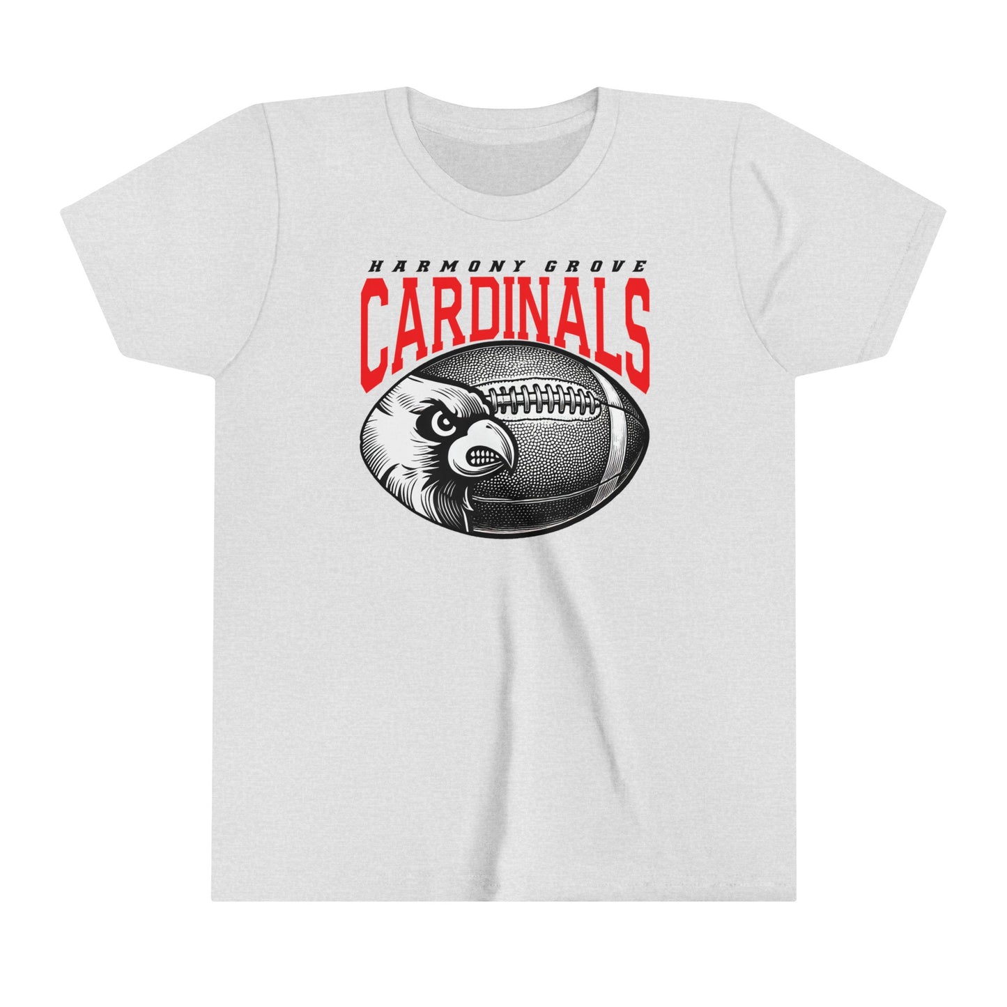 Harmony Grove Football Cardinal - Bella + Canvas Youth Tee