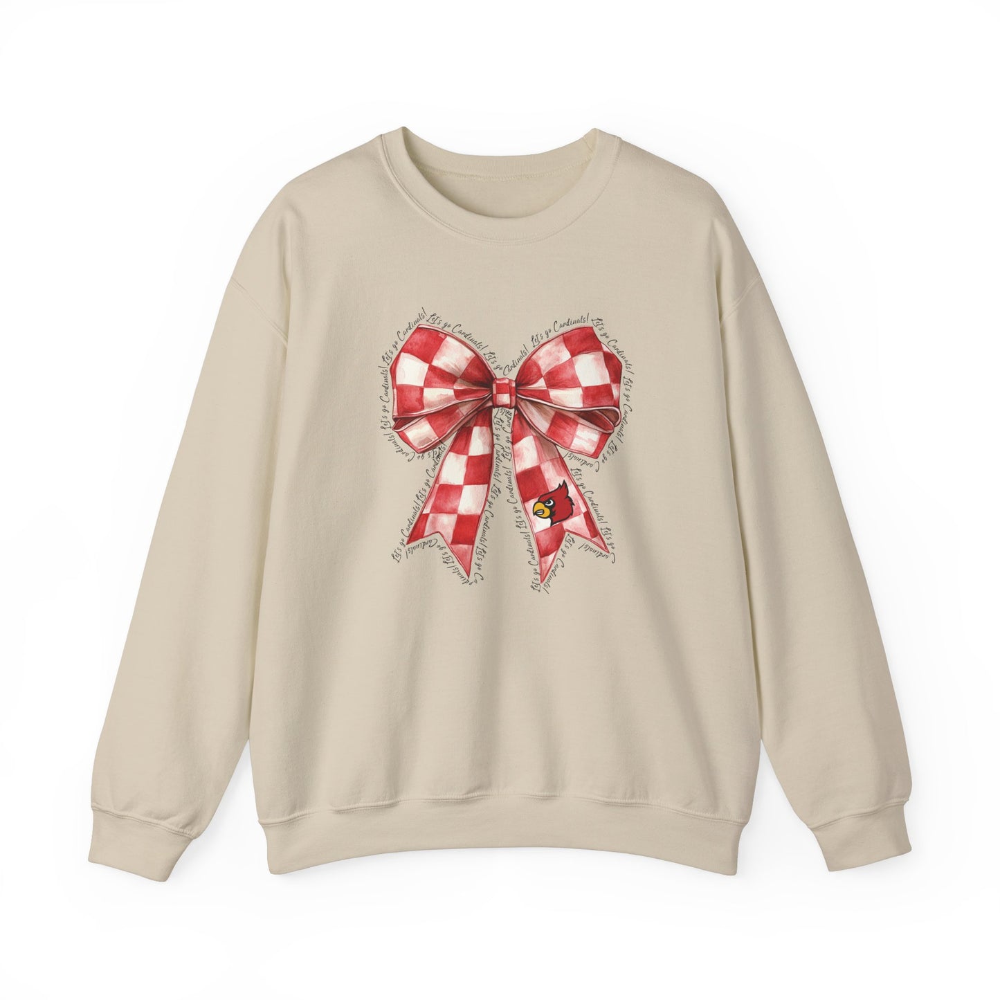 Let's go Cardinals Coquette Bow - Unisex Heavy Blend™ Crewneck Sweatshirt