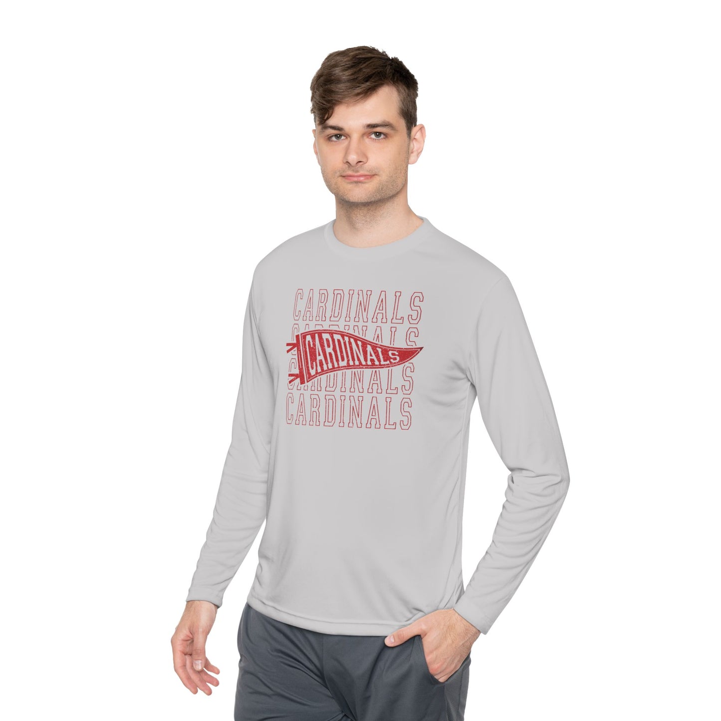 Cardinal Pennant - Dryfit Long Sleeve Tee