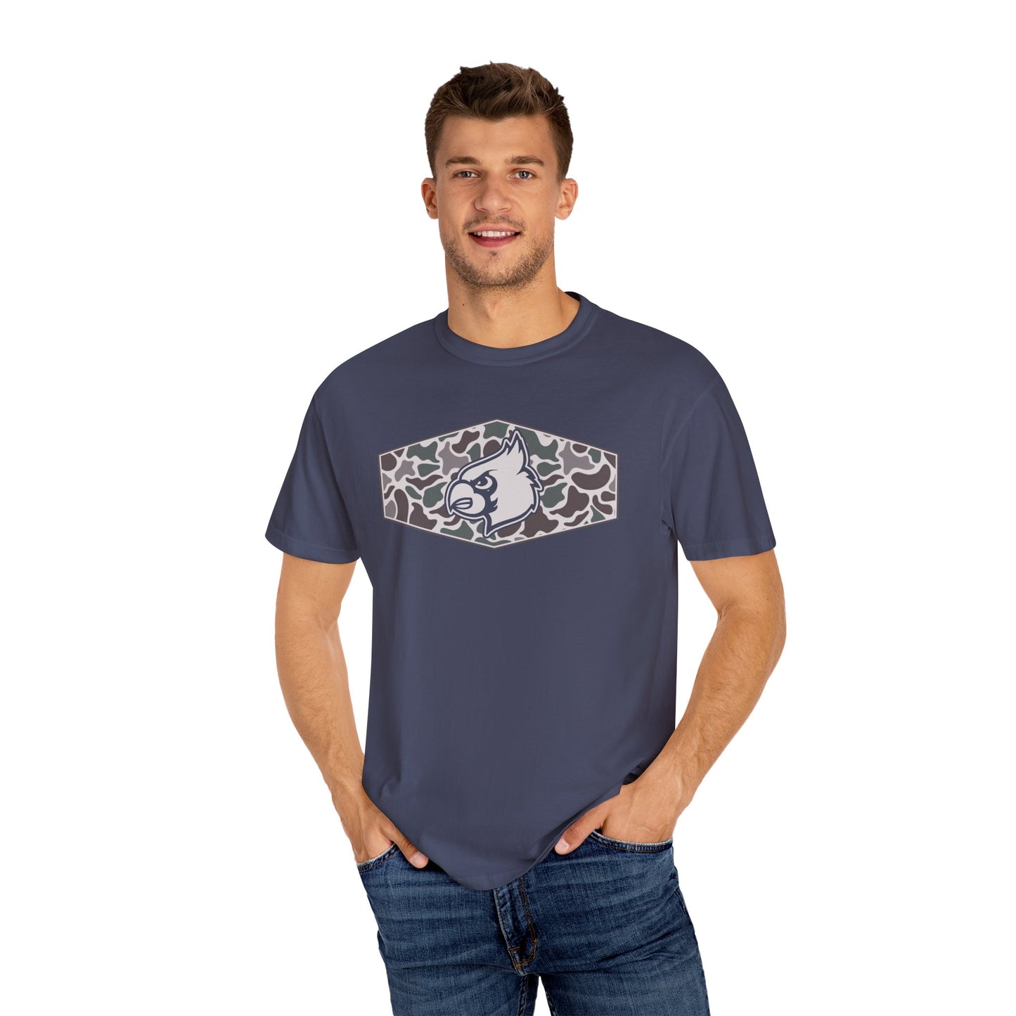 Old School Camo HG Cardinals Inset - Comfort Colors T Shirt
