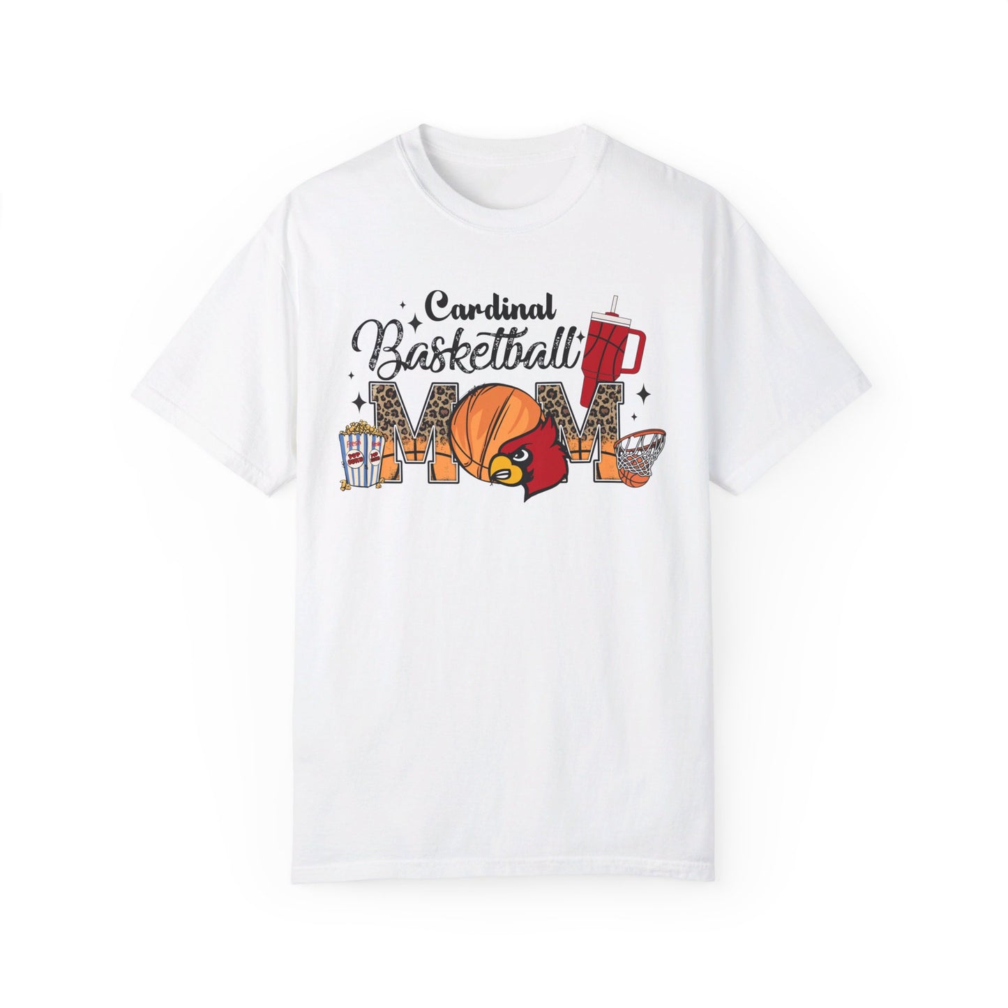 Cardinal Basketball Mom - Comfort Colors T-shirt