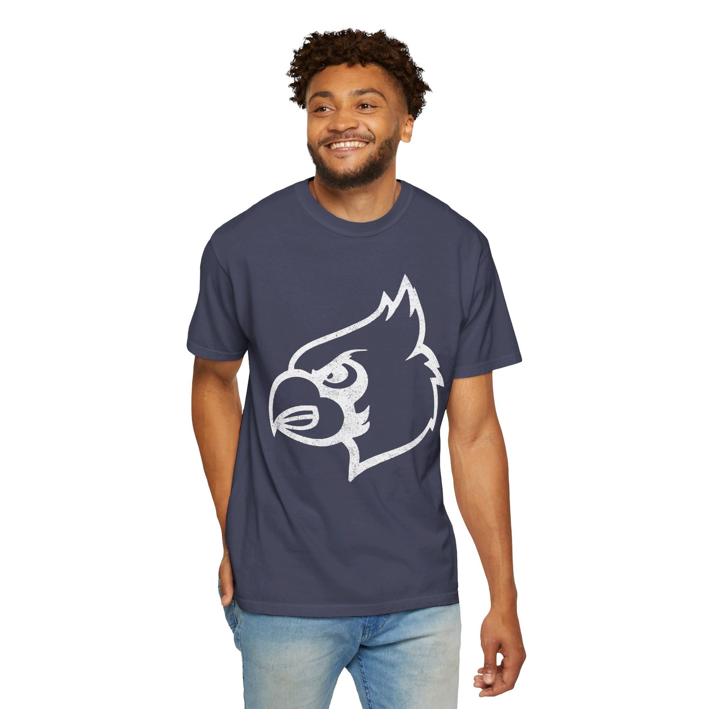 Distressed Cardinal - Comfort Colors T-shirt