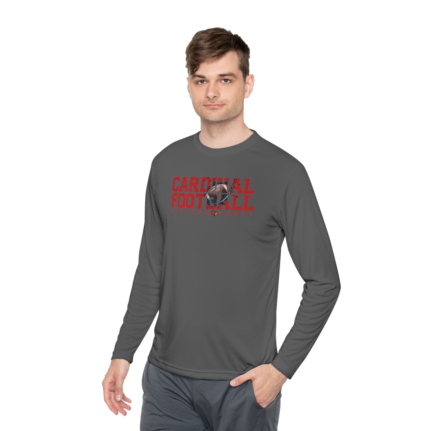 Cardinal Football HG - Dryfit Long Sleeve Tee