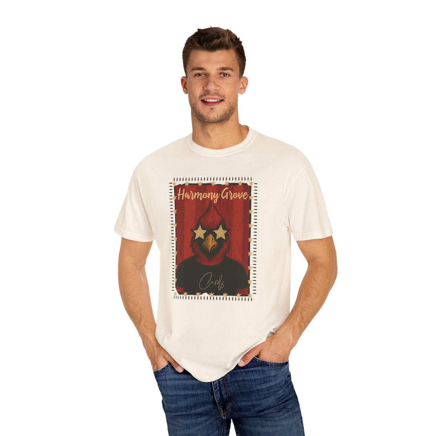 Harmony Grove Cards Painted Cardinal - Comfort Colors T Shirt
