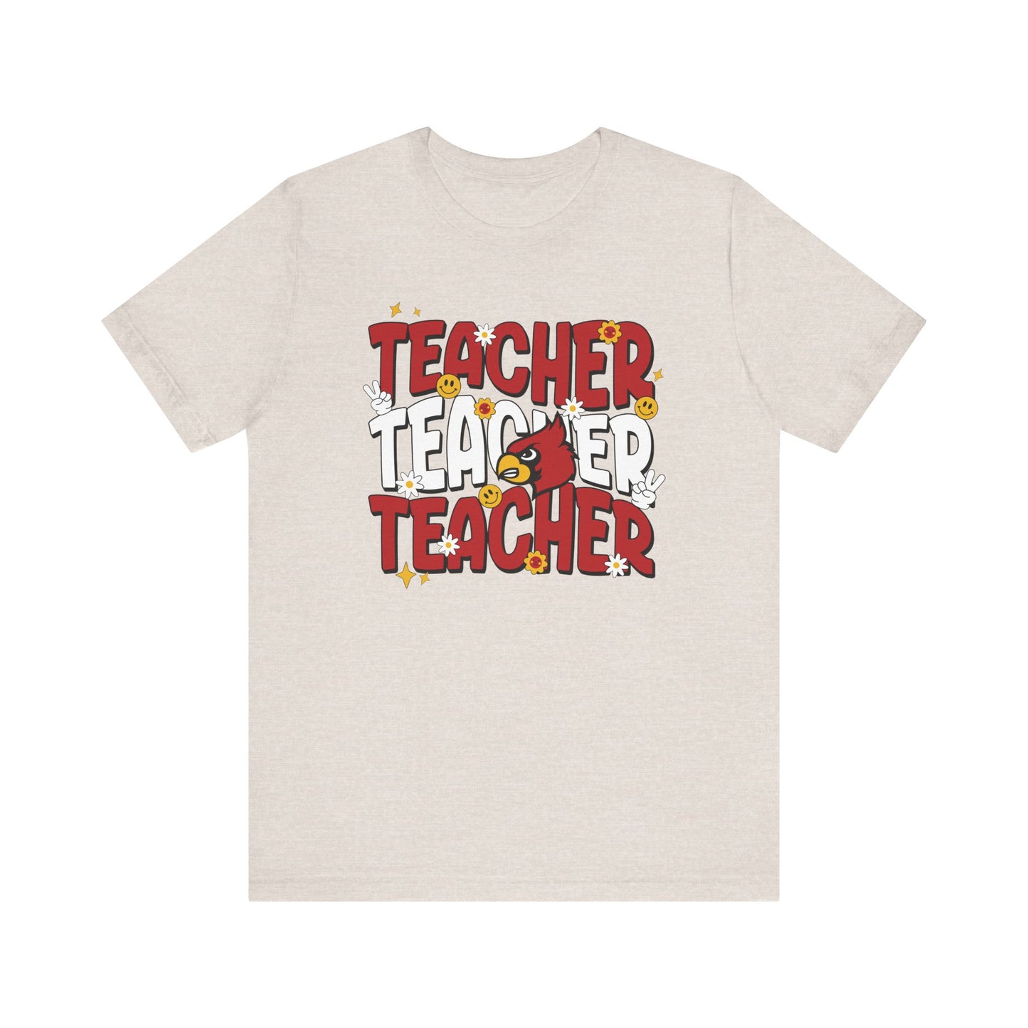 Groovy Teacher 3 - Bella + Canvas Short Sleeve Tee