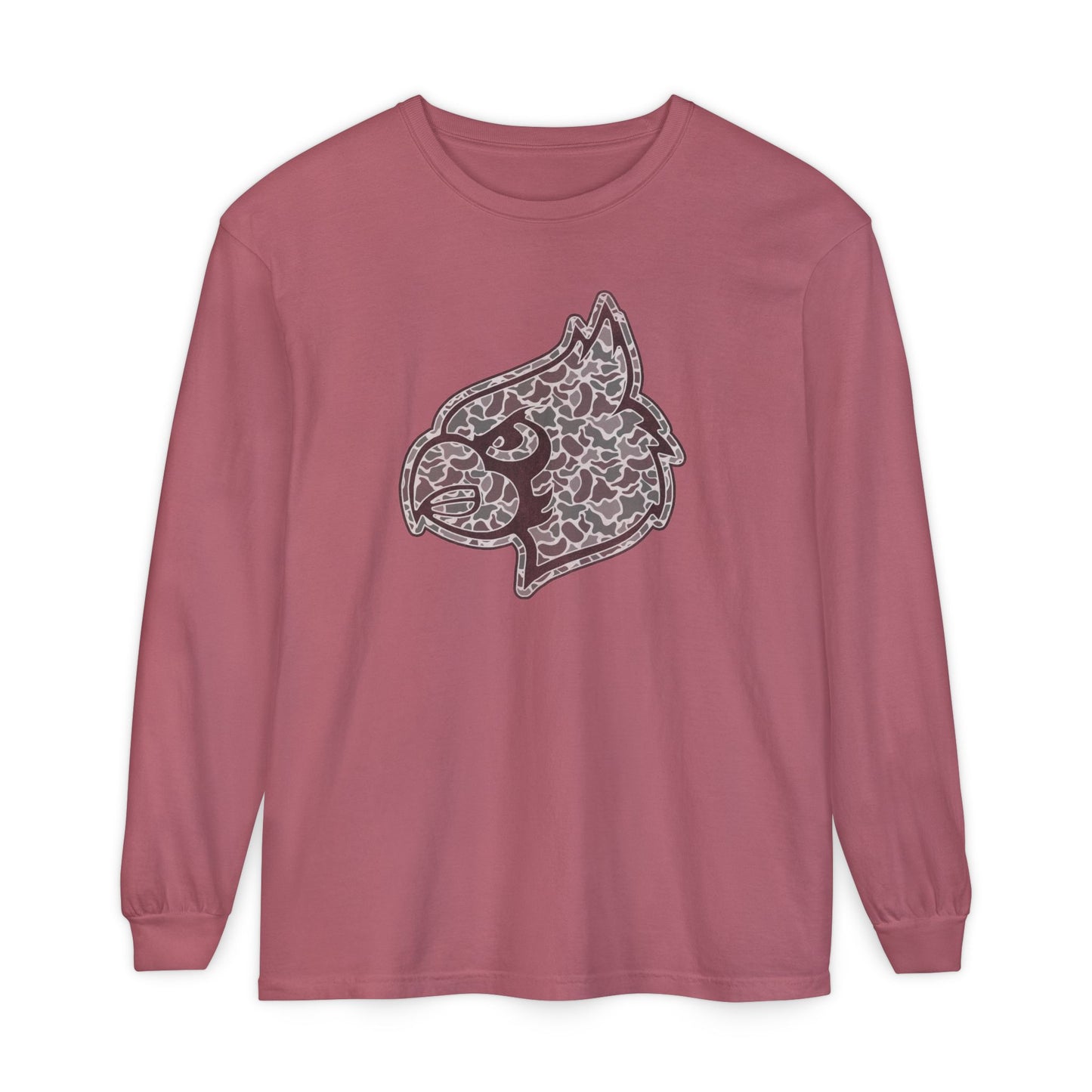 Old School Camo Cardinal - Comfort Colors Long Sleeve T-Shirt