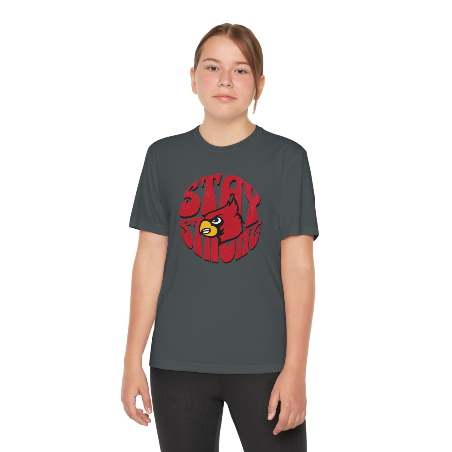 Stay Strong Cardinal - Youth Sport-Tek® Competitor™ Tee
