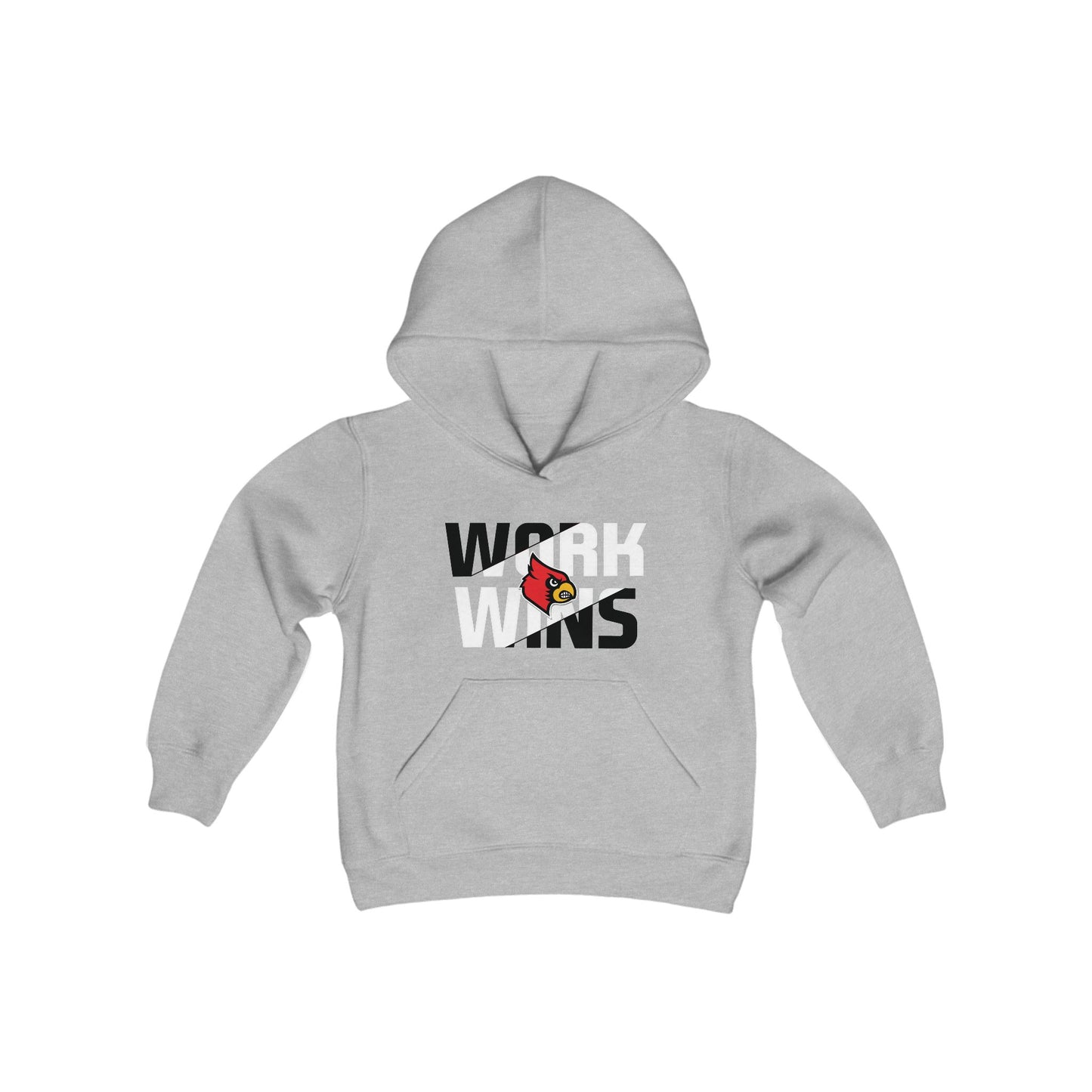 Work Wins - Youth Heavy Blend Hooded Sweatshirt