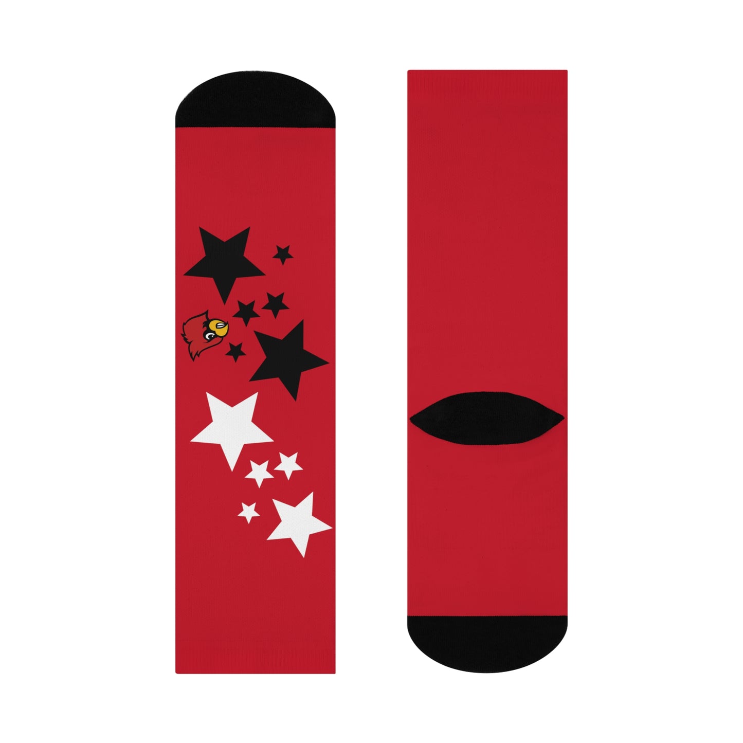 Cardinals Stars - Red Cushioned Crew Socks