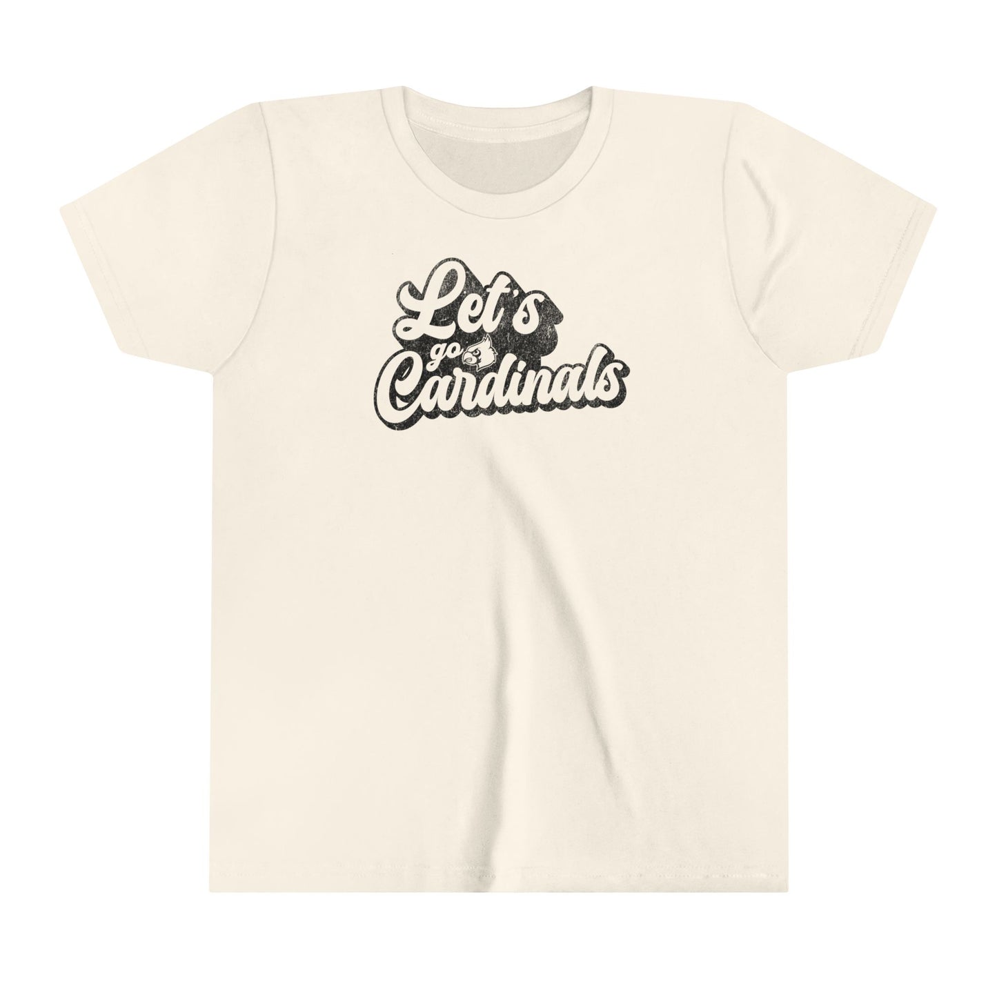 Vintage Let's go Cardinals - Bella + Canvas Youth Tee