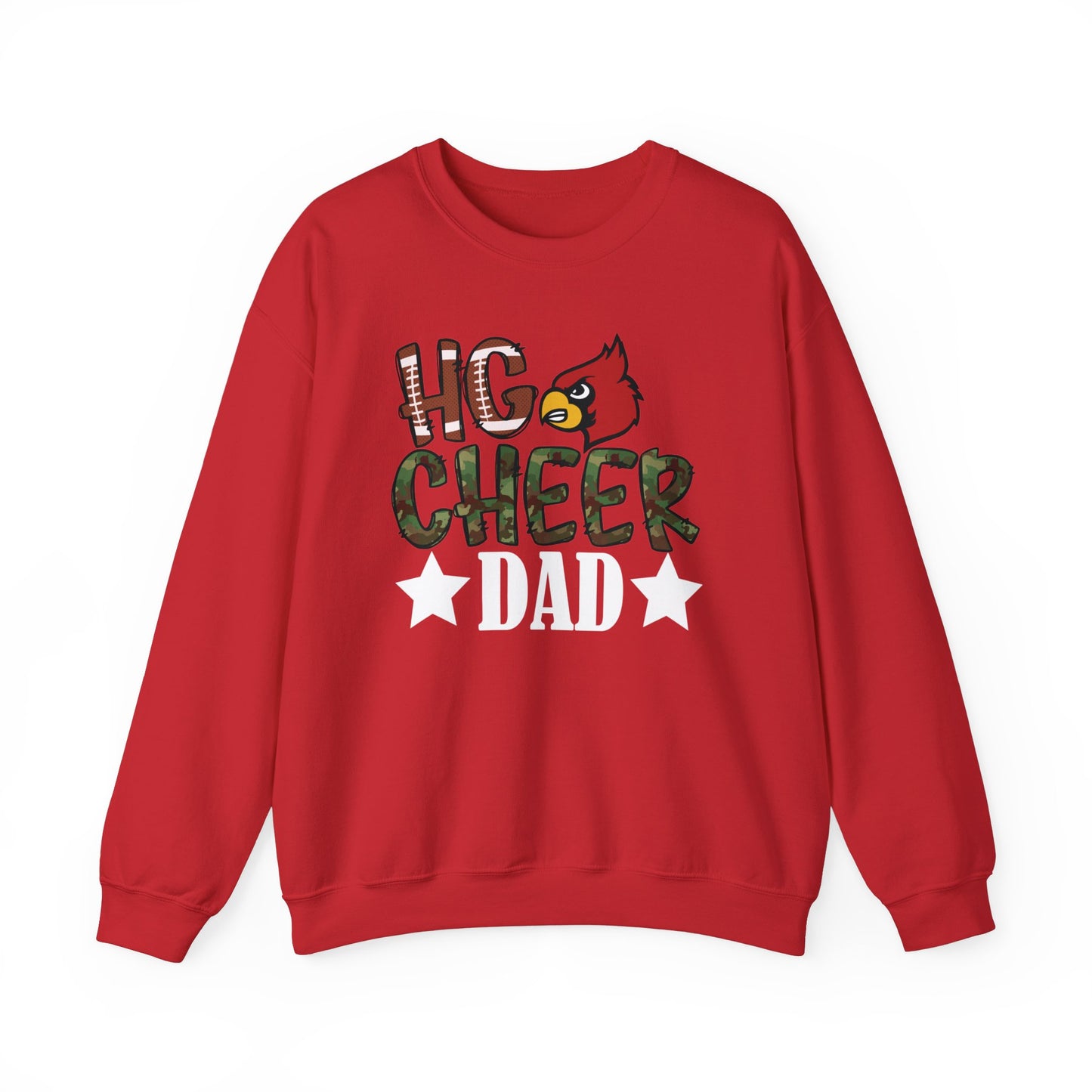 HG Cheer Dad Football - Unisex Heavy Blend™ Crewneck Sweatshirt