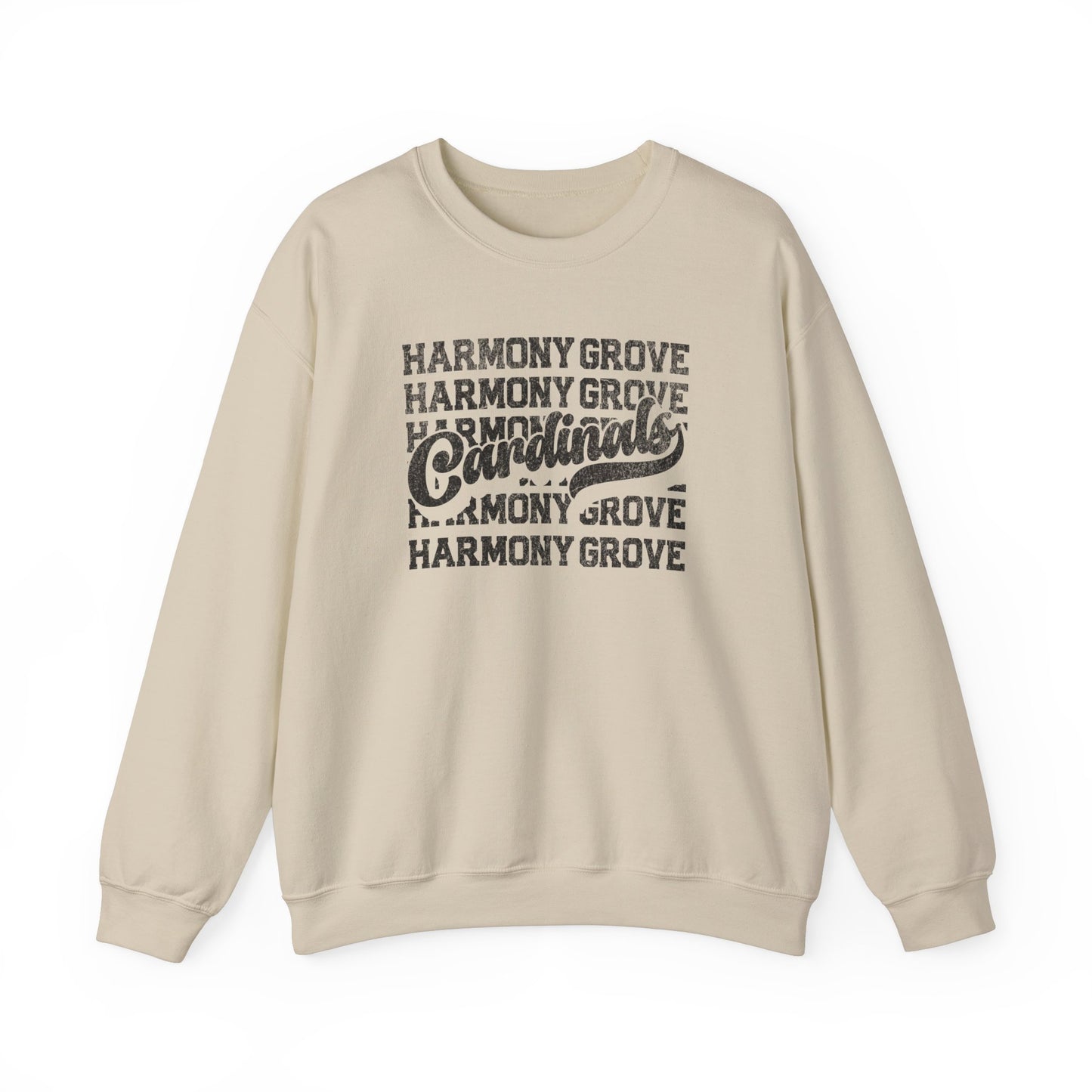 Vintage Harmony Grove Cardinals - Unisex Heavy Blend™ Crewneck Sweatshirt