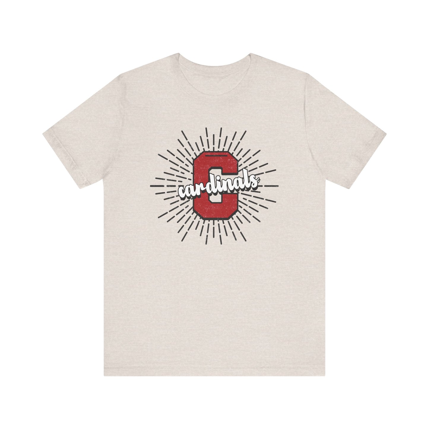 Cardinals Sunburst - Bella + Canvas Short Sleeve Tee