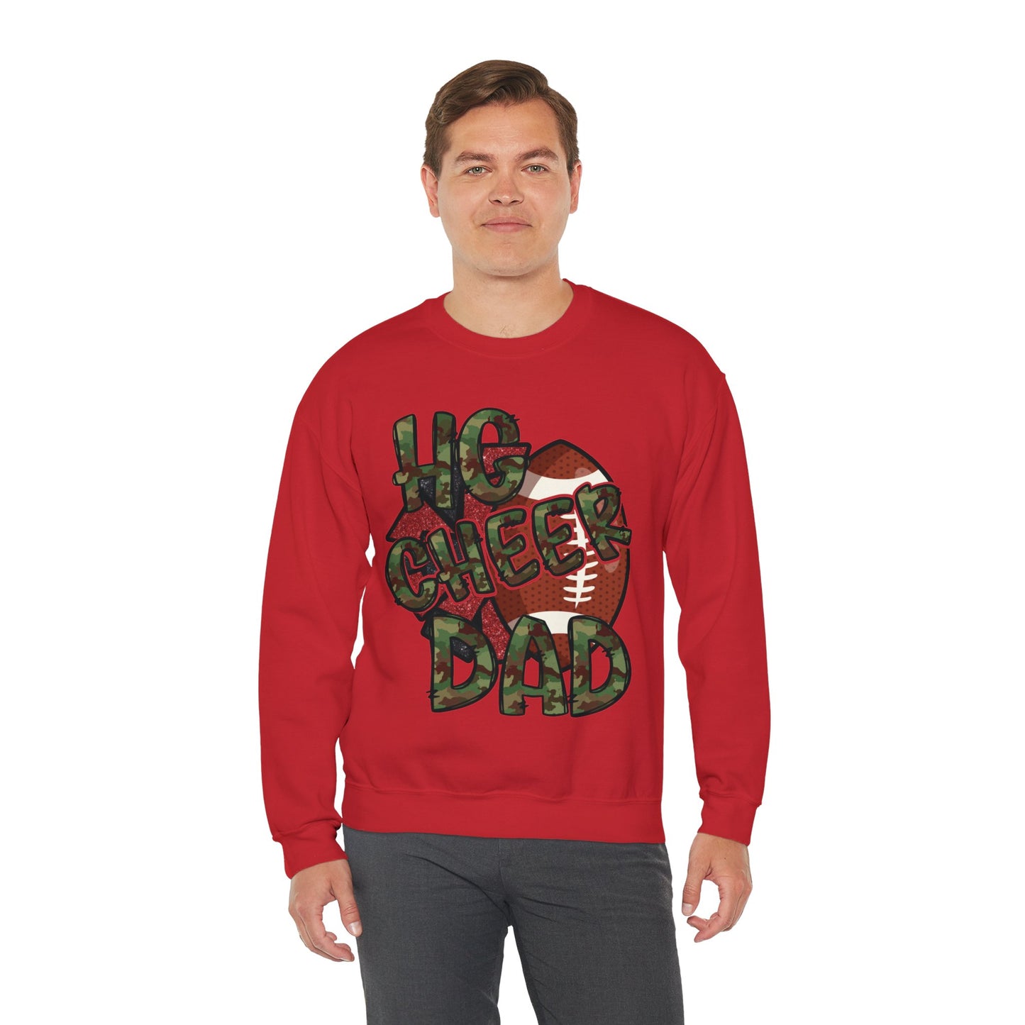 HG Cheer Dad - Unisex Heavy Blend™ Crewneck Sweatshirt