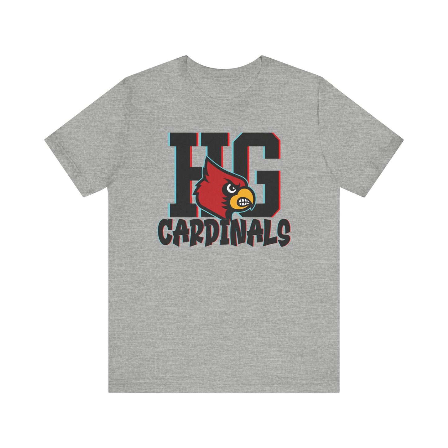 HG Cardinals 3D Shadow - Bella + Canvas Short Sleeve Tee