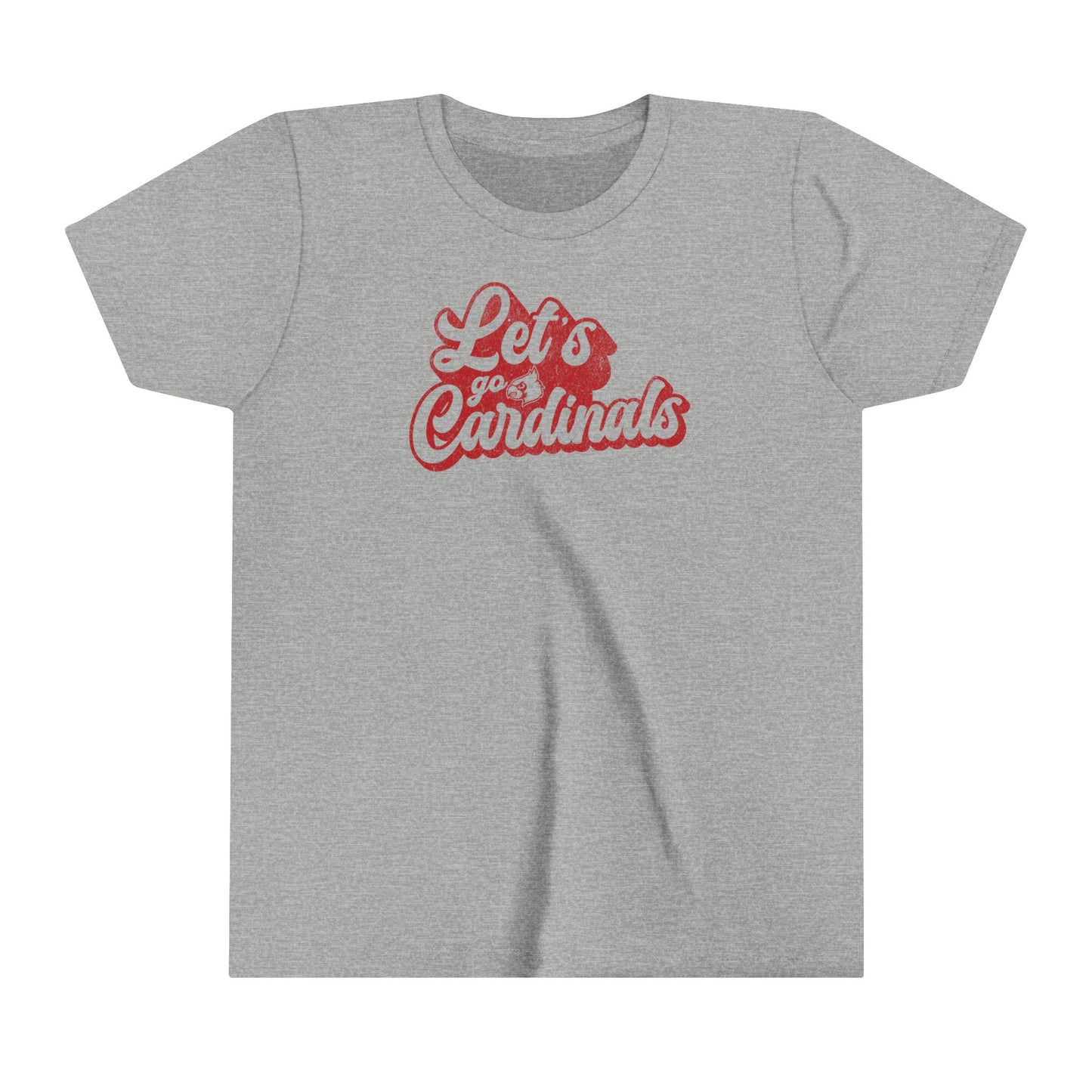 Vintage Let's go Cardinals - Bella + Canvas Youth Tee