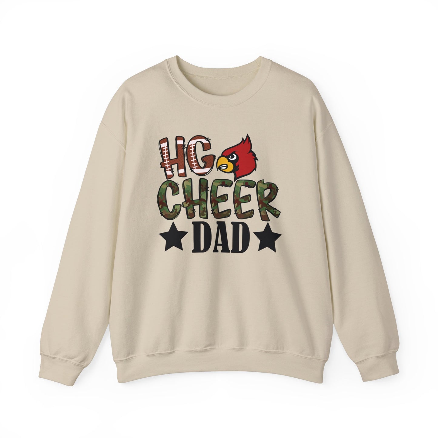 HG Cheer Dad Football - Unisex Heavy Blend™ Crewneck Sweatshirt