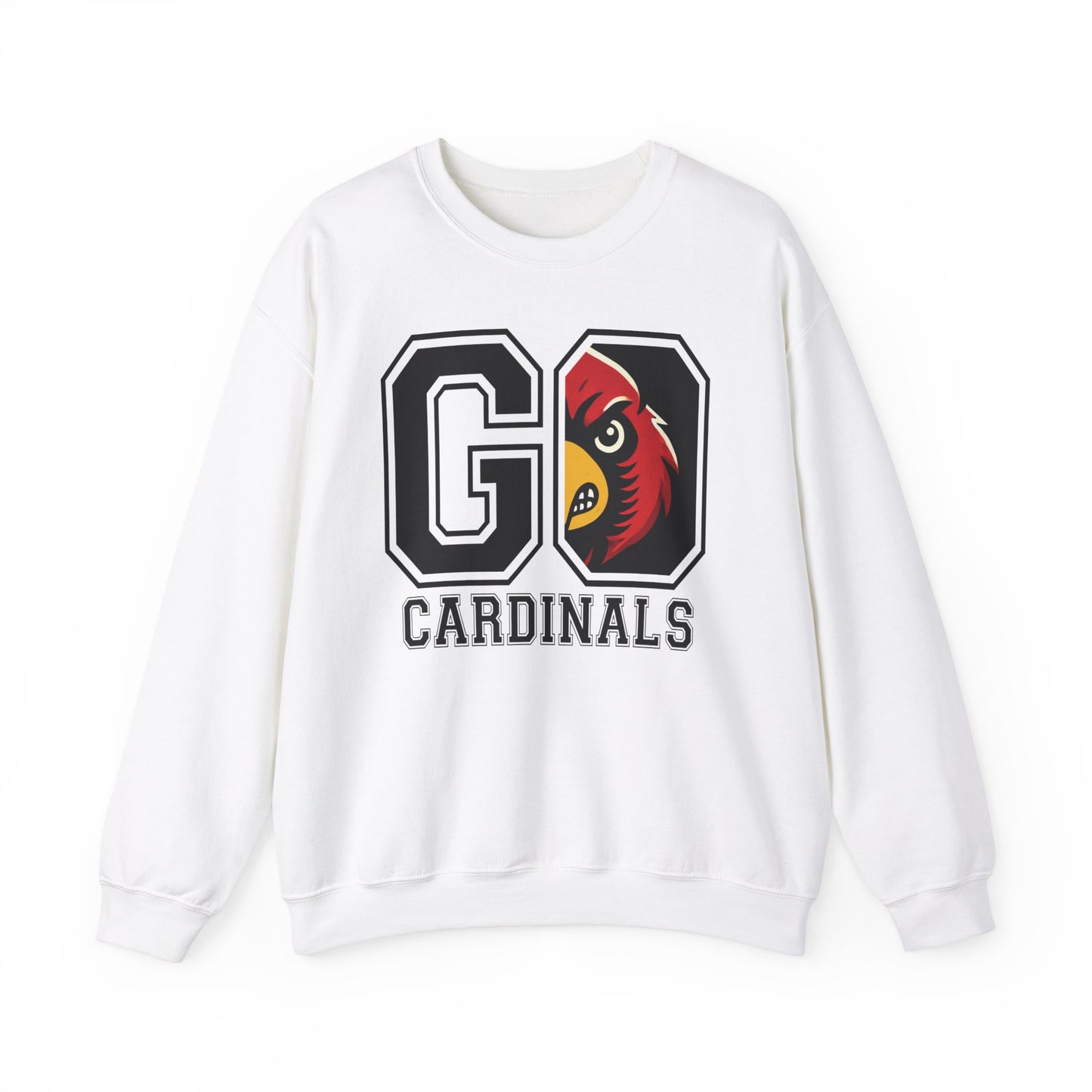 Go Cardinals Red - Unisex Heavy Blend™ Crewneck Sweatshirt