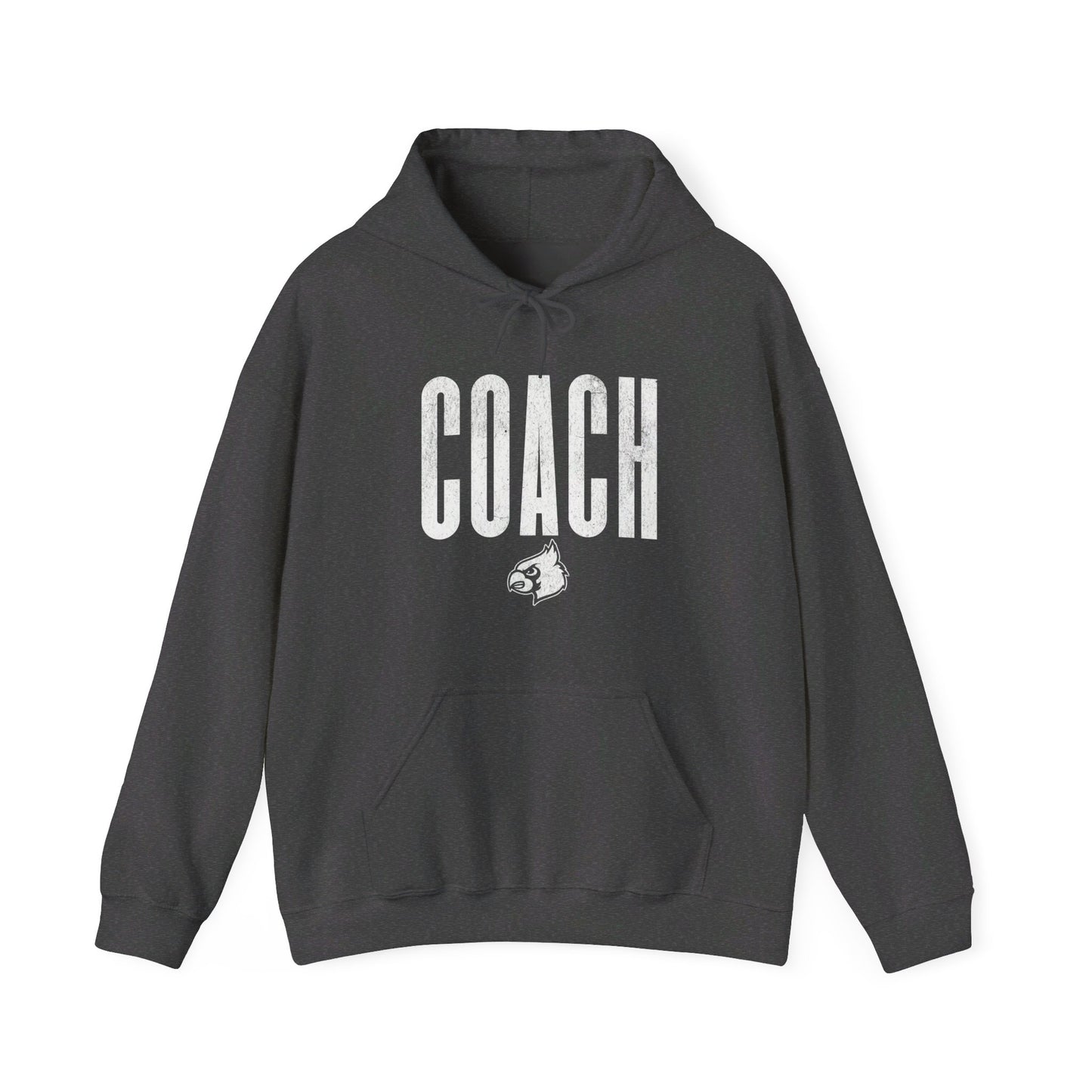 Vintage Cardinal Coach - Unisex Heavy Blend™ Hooded Sweatshirt