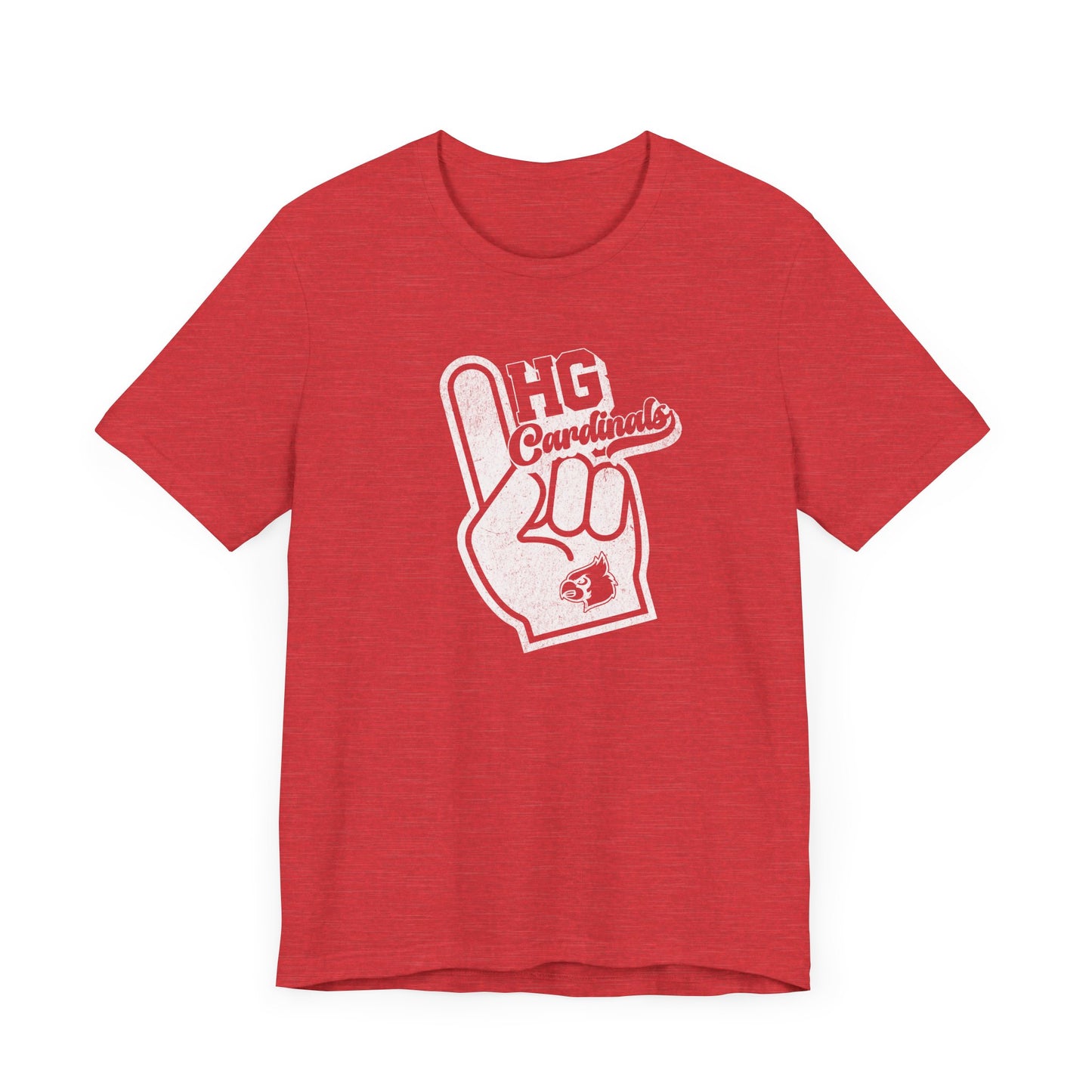 Vintage Foam Finger HG Cardinals - Bella + Canvas Short Sleeve Tee