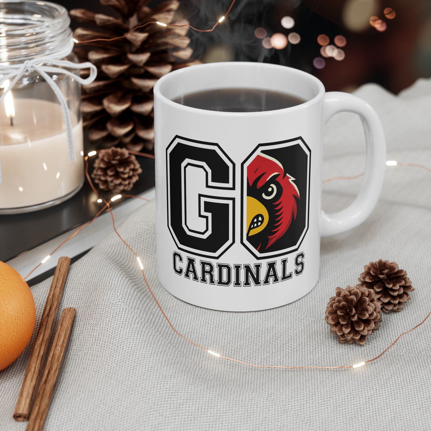 Go Cardinals - Ceramic Mug, (11oz, 15oz)