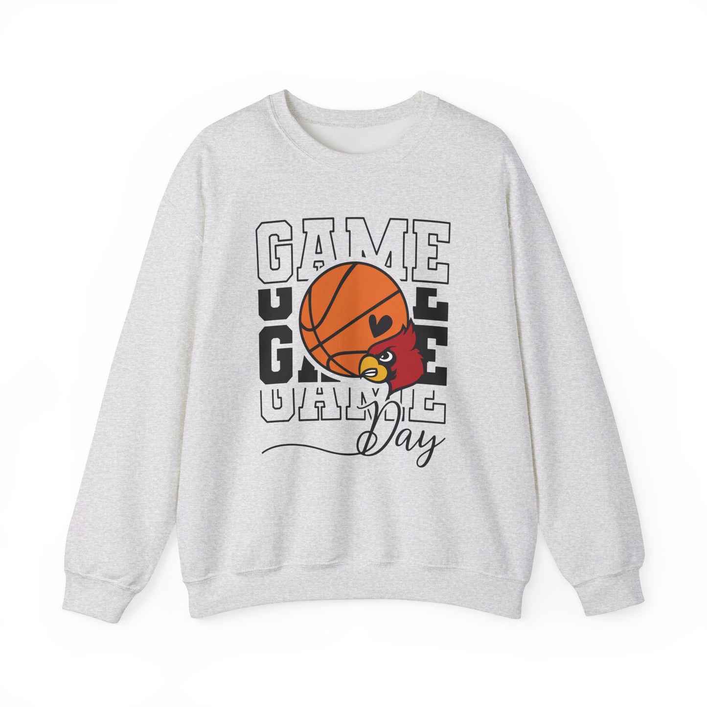 Cardinal Game Day Basketball - Unisex Heavy Blend™ Crewneck Sweatshirt