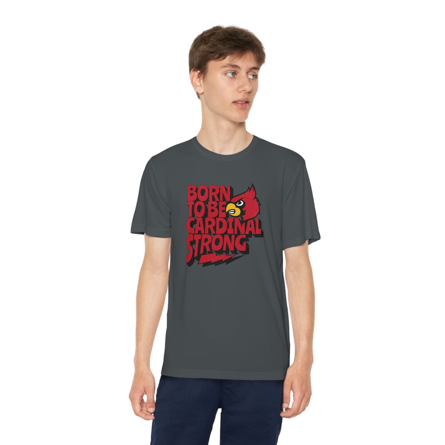 Born to Be Cardinal Strong - Youth Sport-Tek® Competitor™ Tee