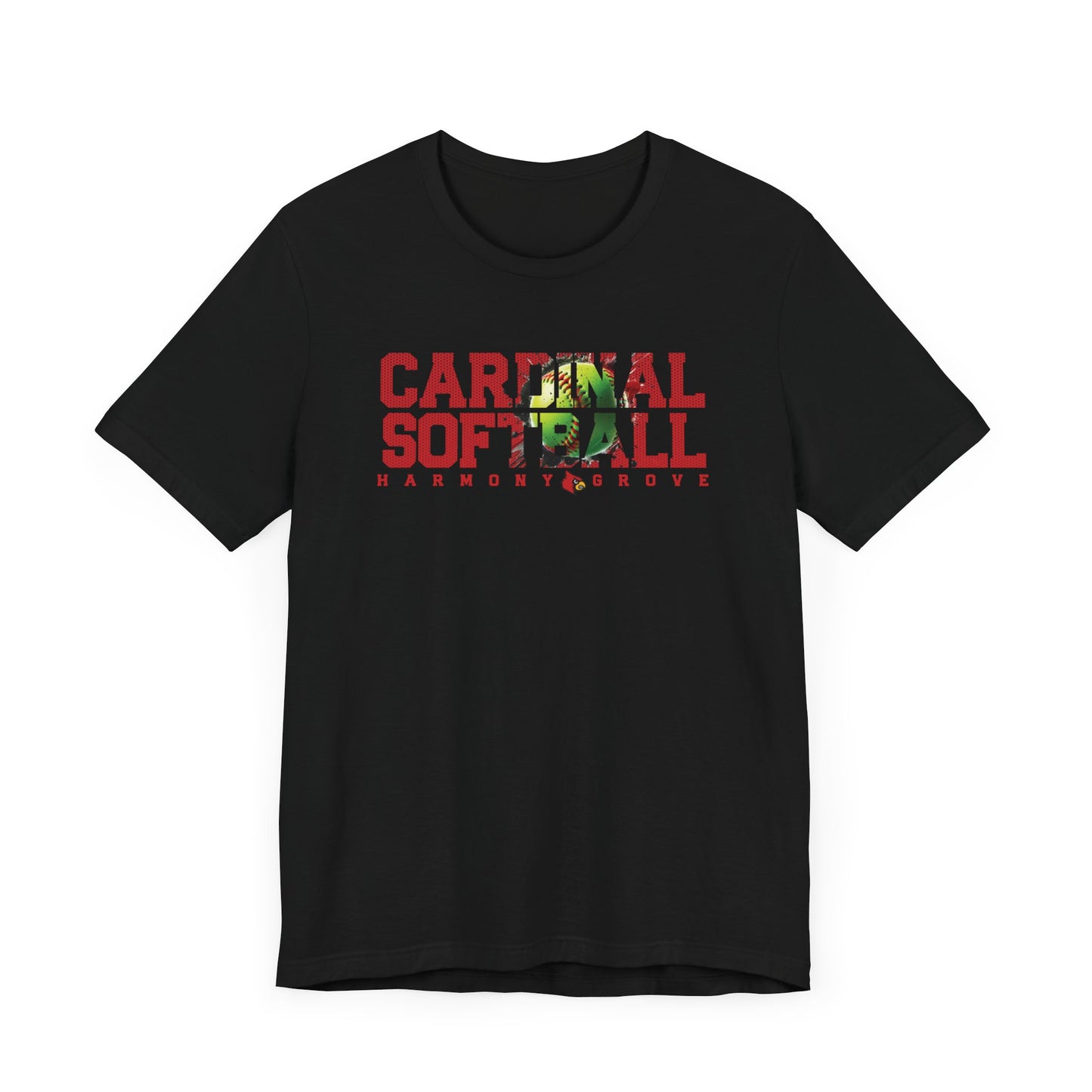 Cardinal Softball Harmony Grove - Bella + Canvas Short Sleeve Tee