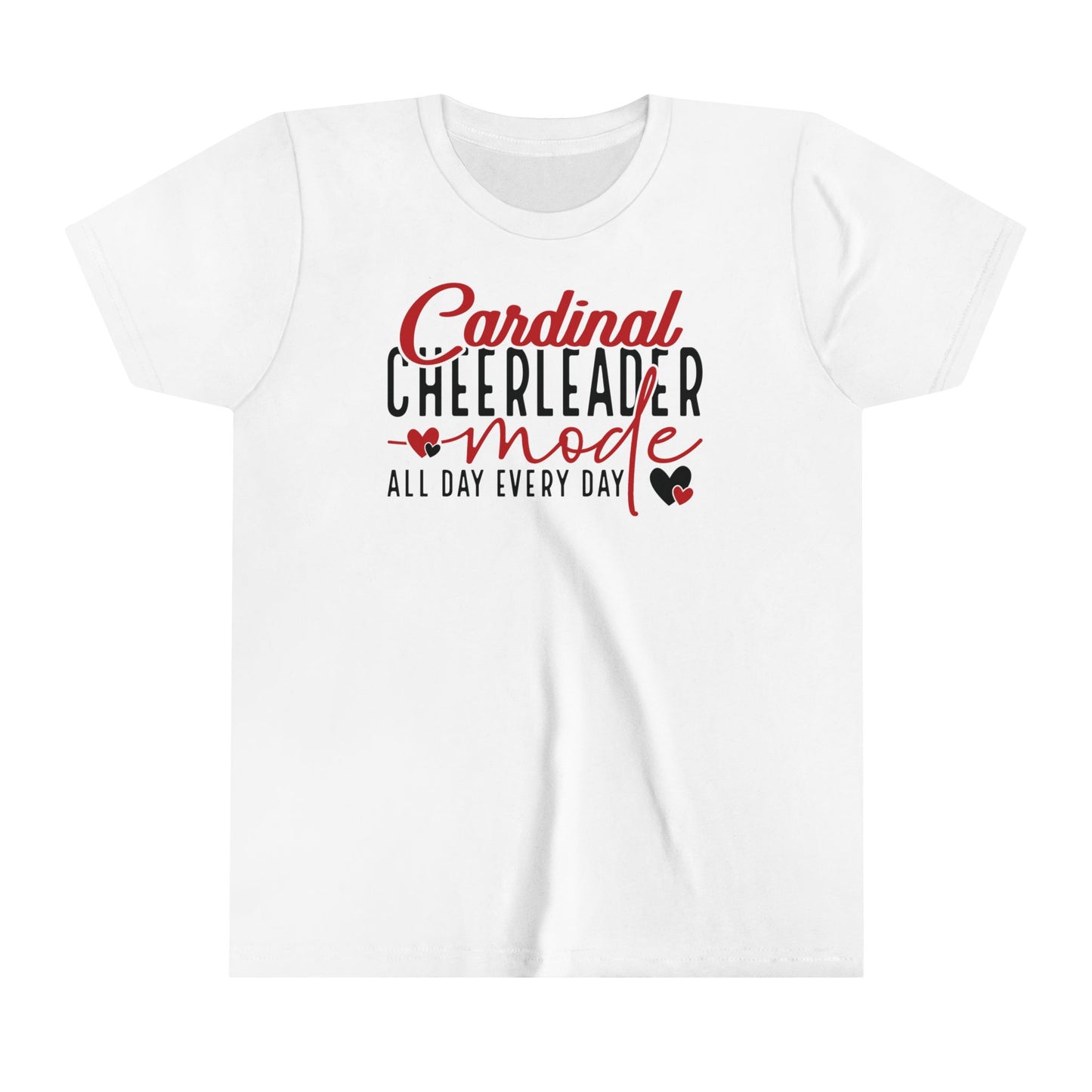 Cardinal Cheerleader Mode - Bella + Canvas Youth Tee