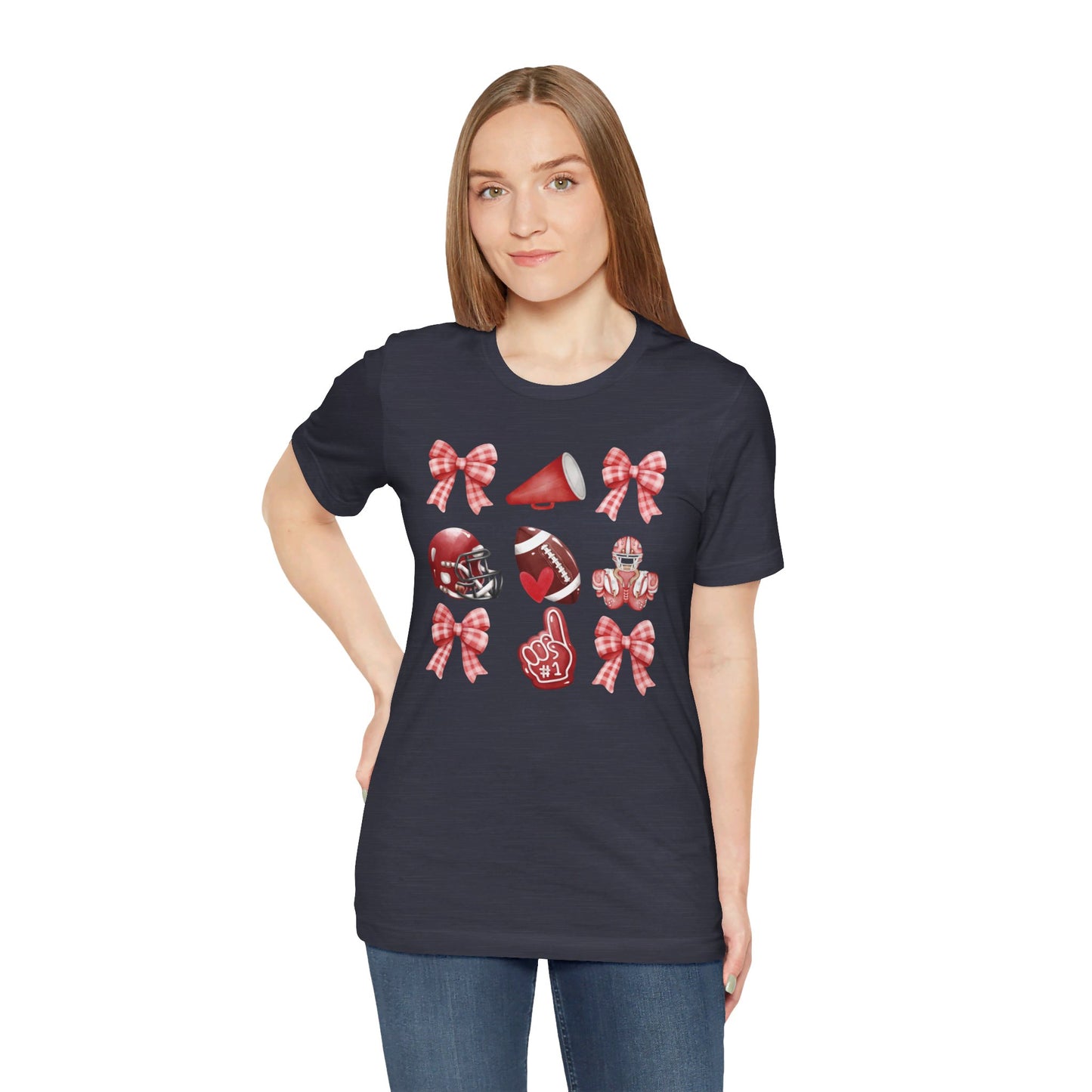 Football Coquette - Bella + Canvas Short Sleeve Tee