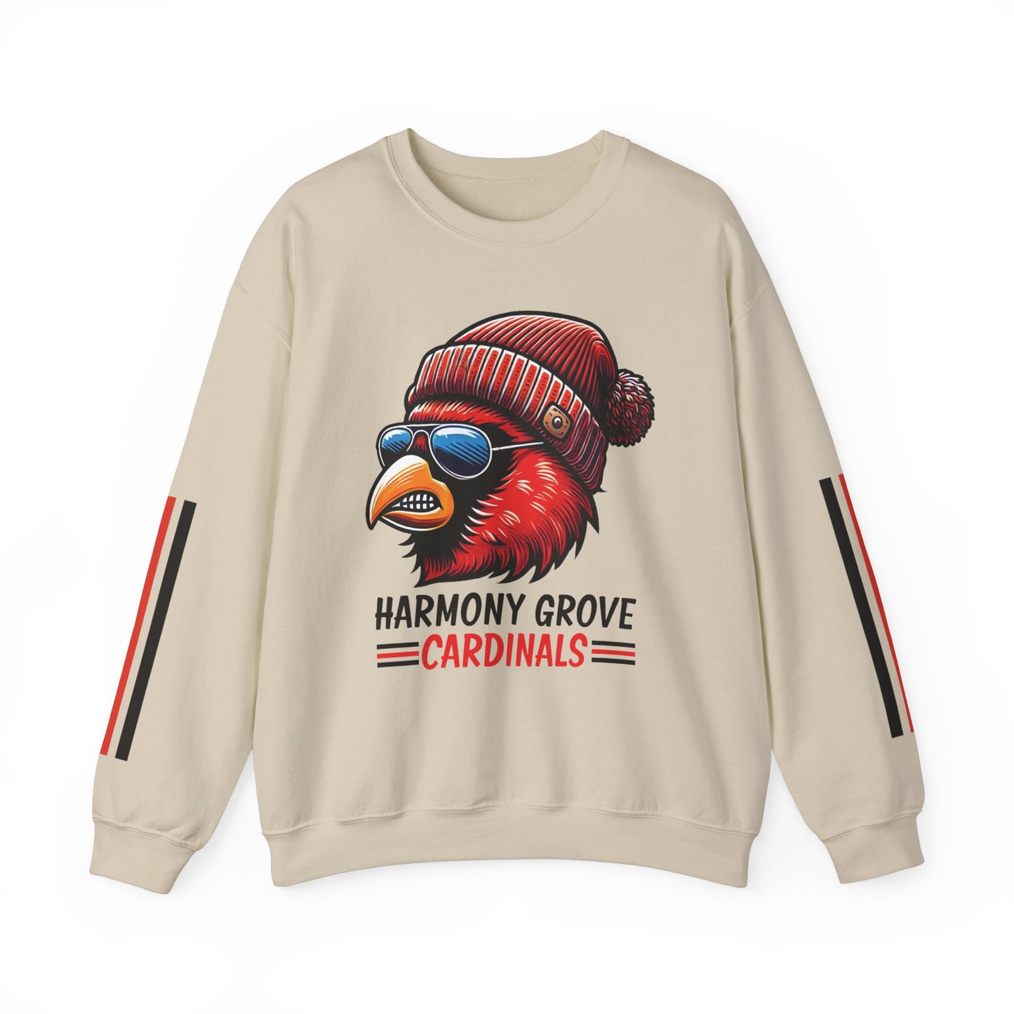 Hipster Harmony Grove Cardinal - Unisex Heavy Blend™ Crewneck Sweatshirt