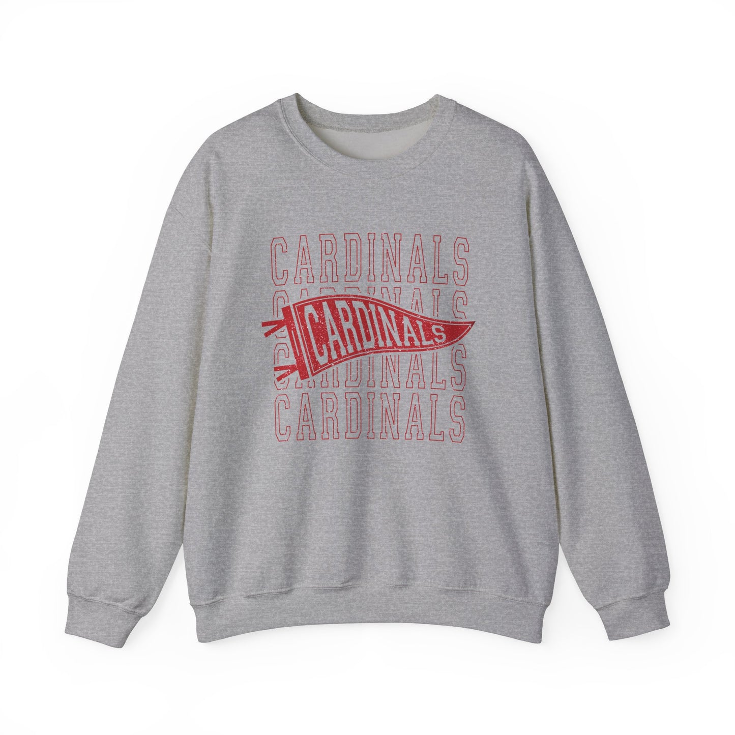 Vintage Cardinal Pennant - Unisex Heavy Blend™ Crewneck Sweatshirt