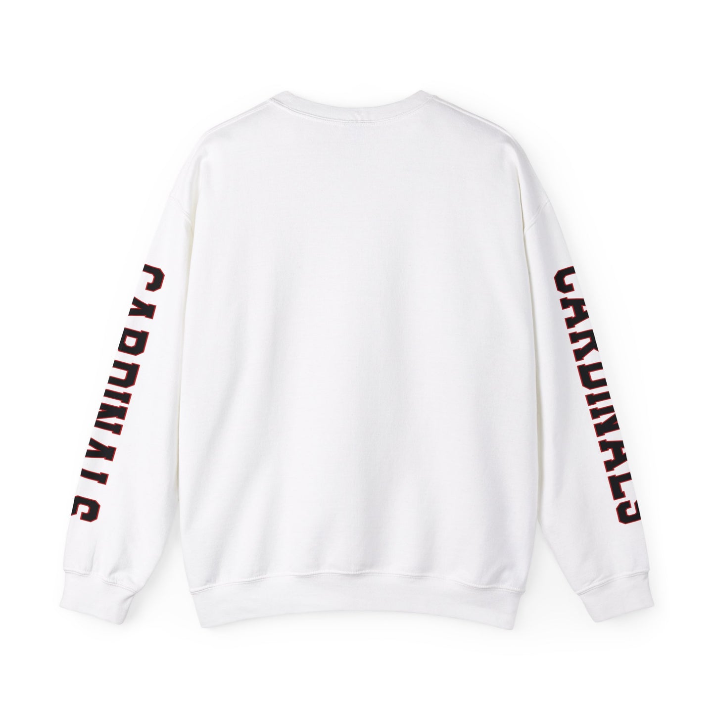 This is Our House Cardinals Sleeves - Unisex Heavy Blend™ Crewneck Sweatshirt