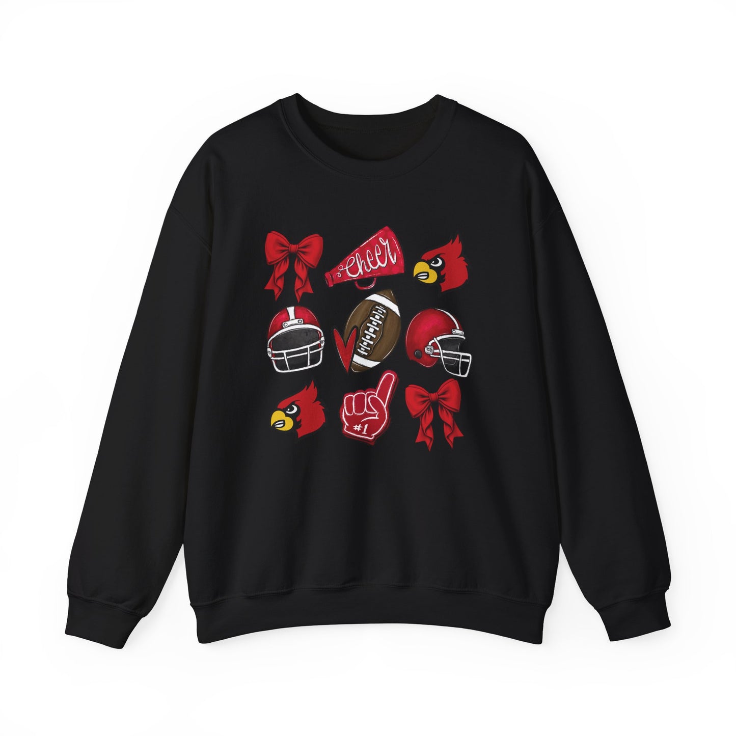 Football and Cheer Coquette - Unisex Heavy Blend™ Crewneck Sweatshirt