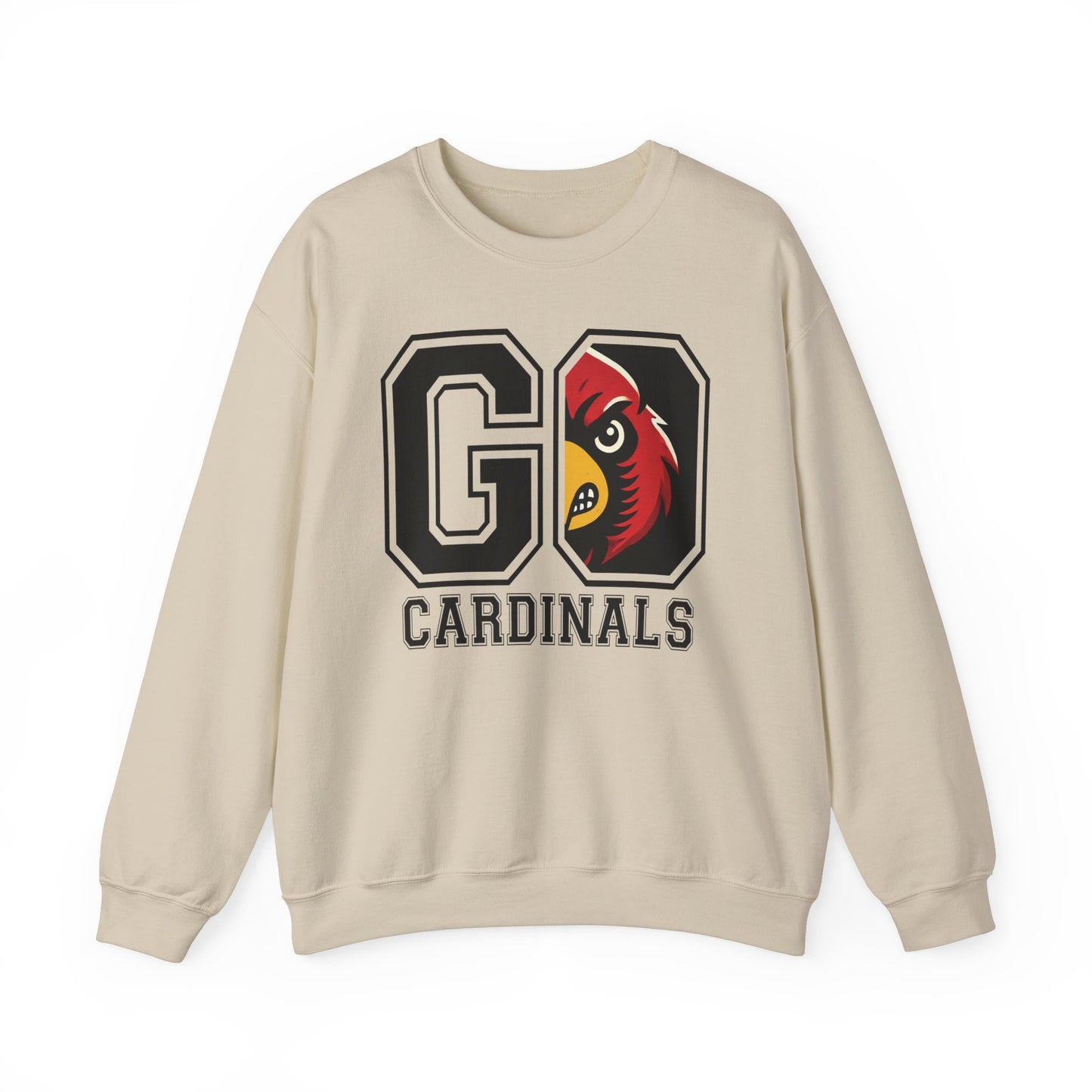 Go Cardinals Red - Unisex Heavy Blend™ Crewneck Sweatshirt
