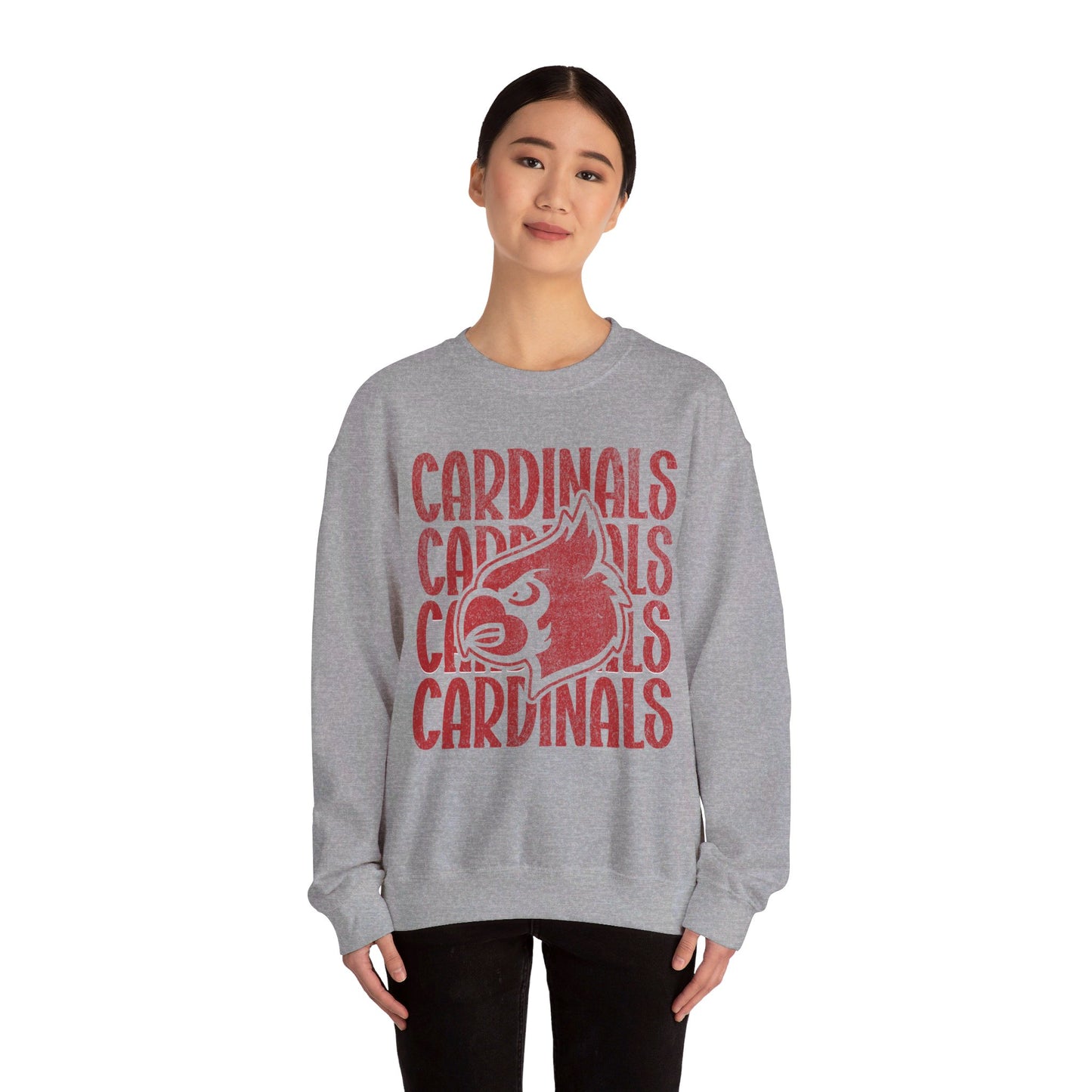 Vintage Cardinals 4 - Unisex Heavy Blend™ Crewneck Sweatshirt