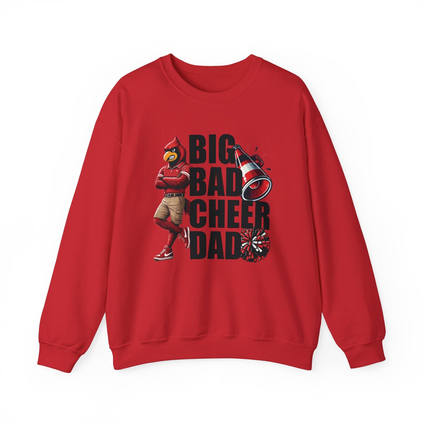 Big Bad Cheer Dad - Unisex Heavy Blend™ Crewneck Sweatshirt