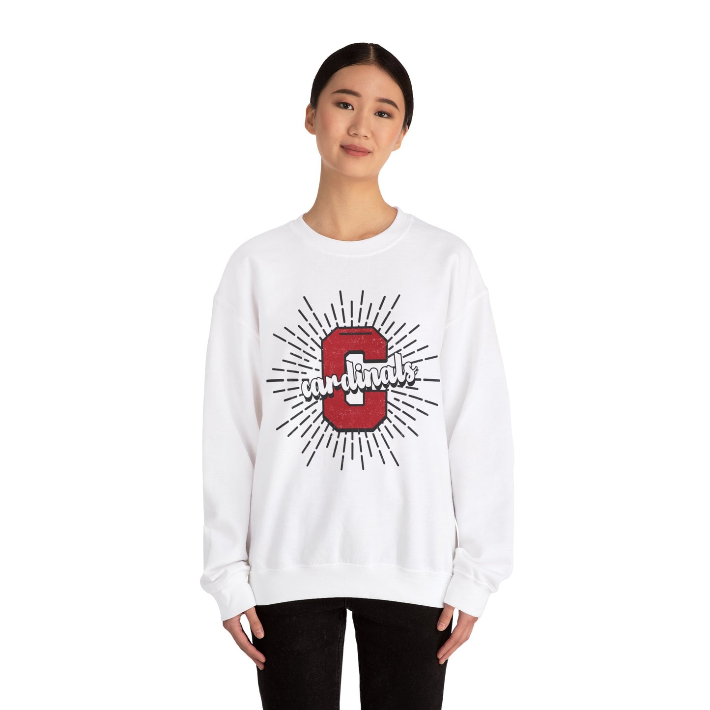 Cardinal Sunburst - Unisex Heavy Blend™ Crewneck Sweatshirt
