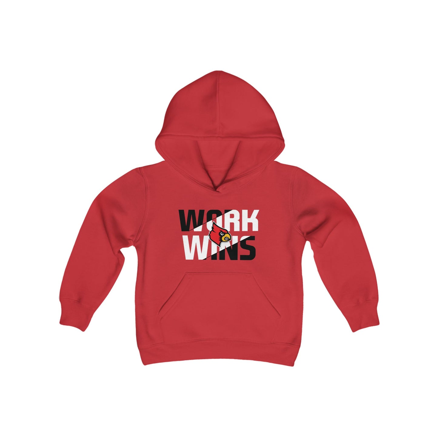 Work Wins - Youth Heavy Blend Hooded Sweatshirt