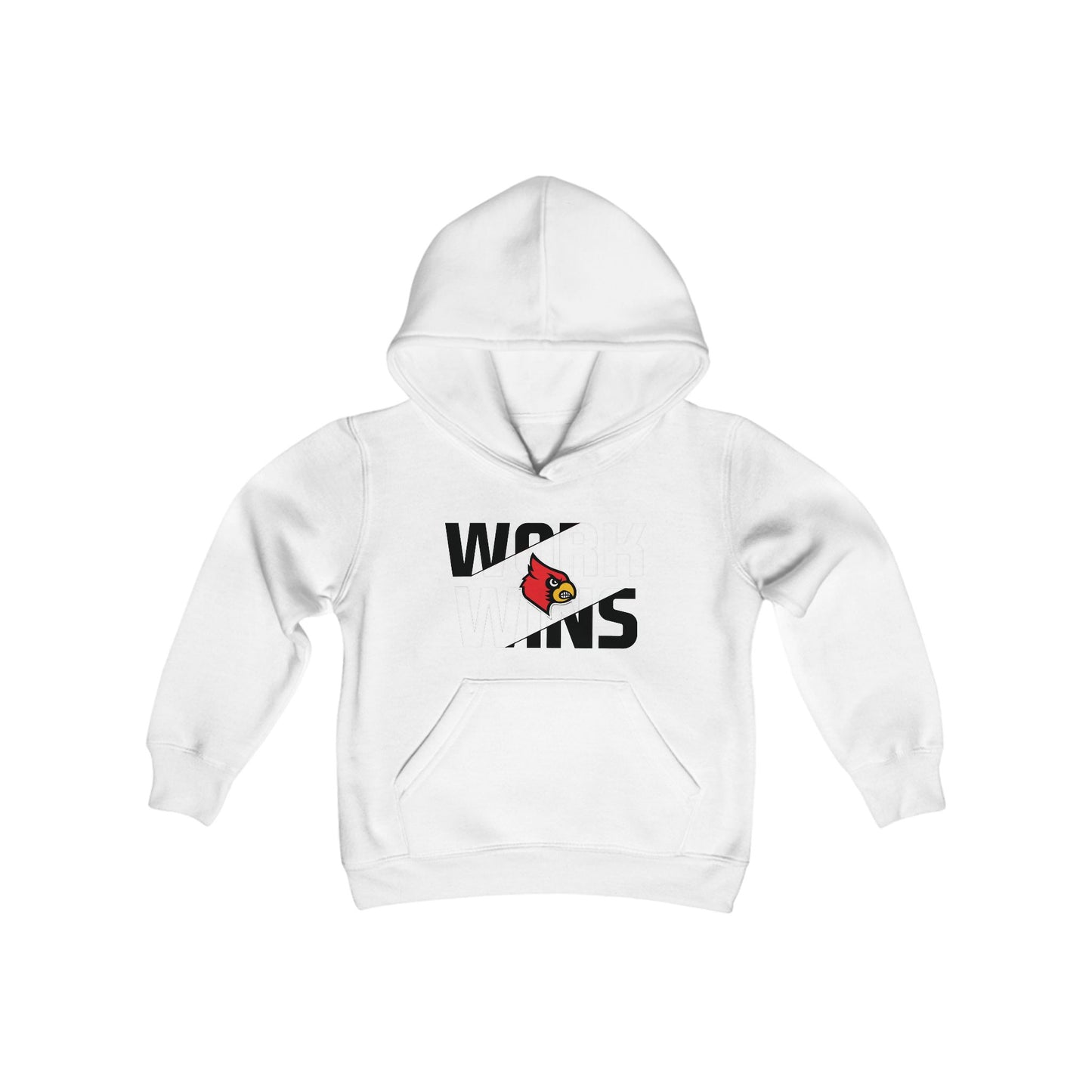 Work Wins - Youth Heavy Blend Hooded Sweatshirt