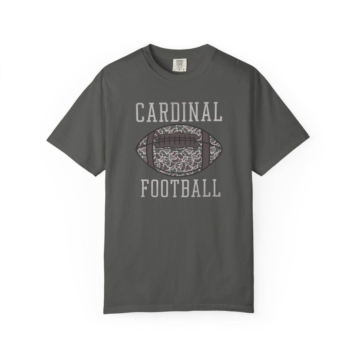 Old School Camo Distressed Football - Comfort Colors T Shirt