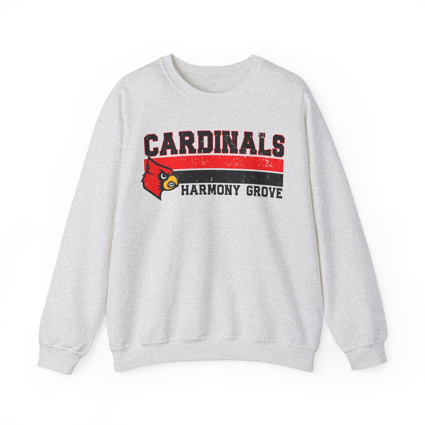 Cardinals Harmony Grove Stripe - Unisex Heavy Blend™ Crewneck Sweatshirt