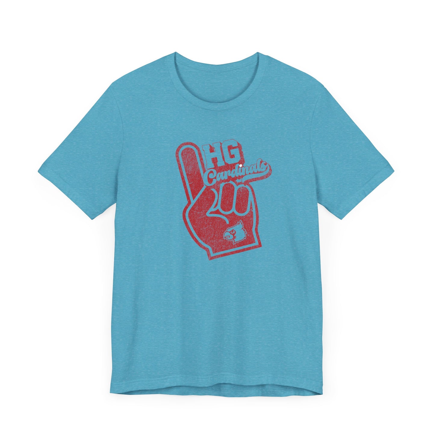 Vintage Foam Finger HG Cardinals - Bella + Canvas Short Sleeve Tee
