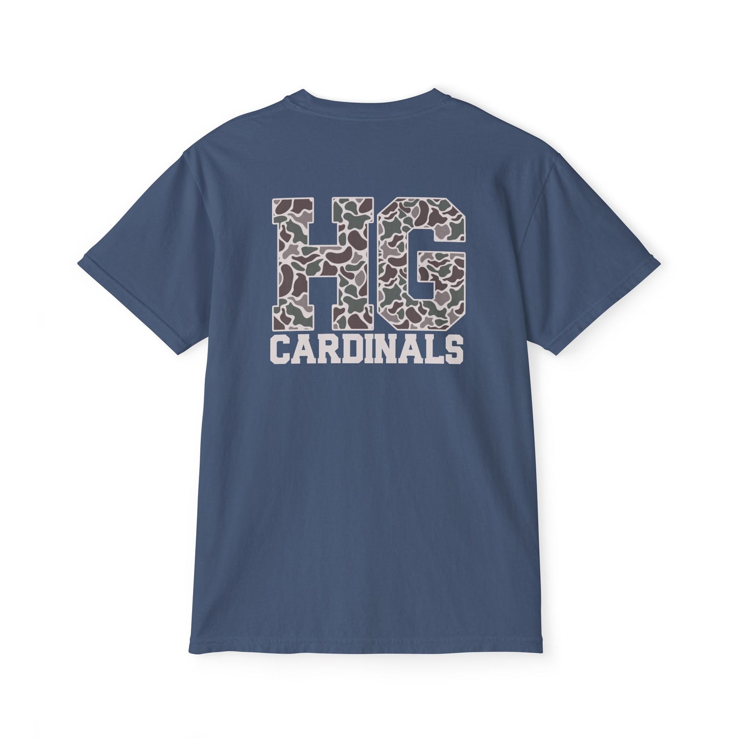 Unisex Pocket T-Shirt Cardinal + HG - Comfort Colors Tshirt