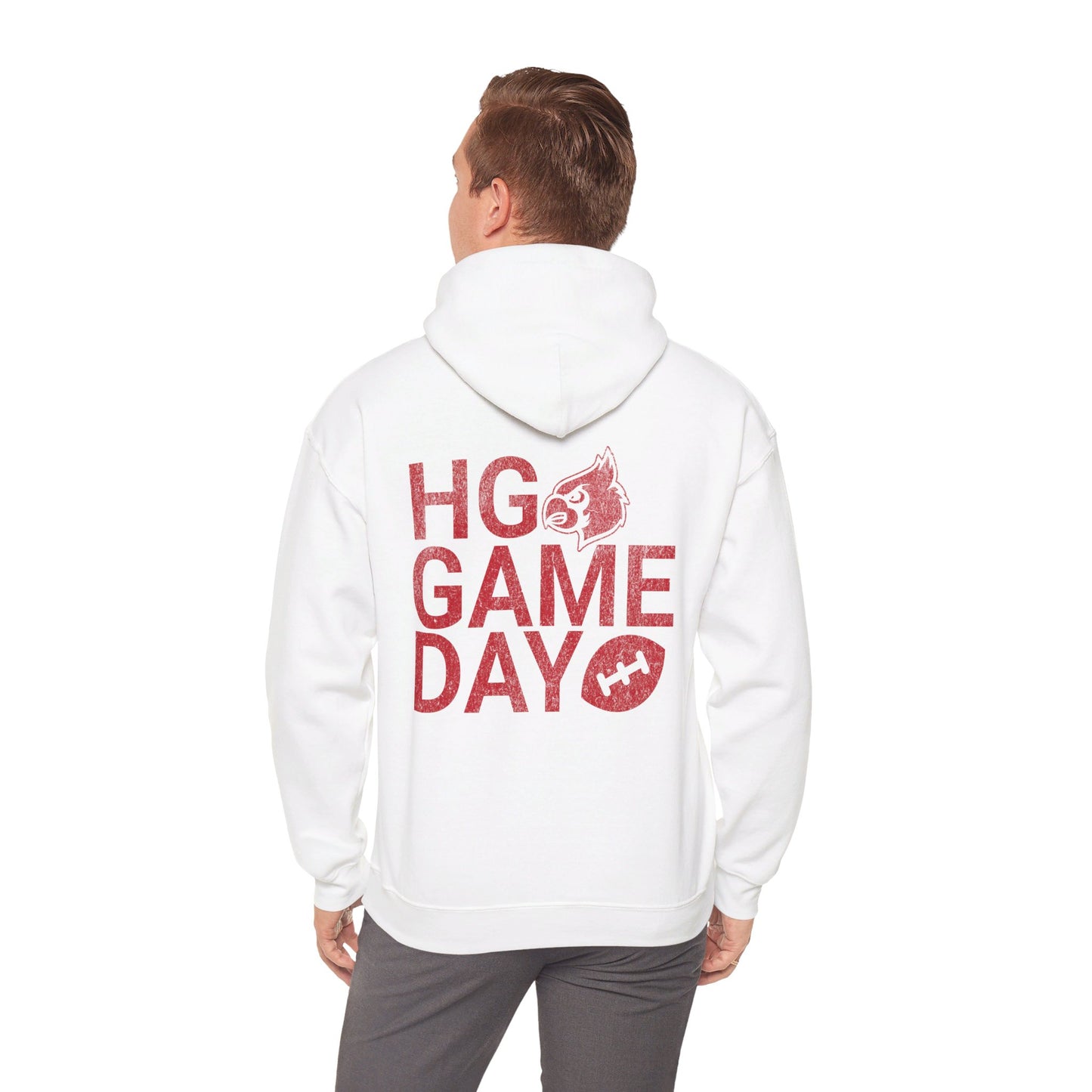 Vintage HG Game Day Football - Unisex Heavy Blend™ Hooded Sweatshirt