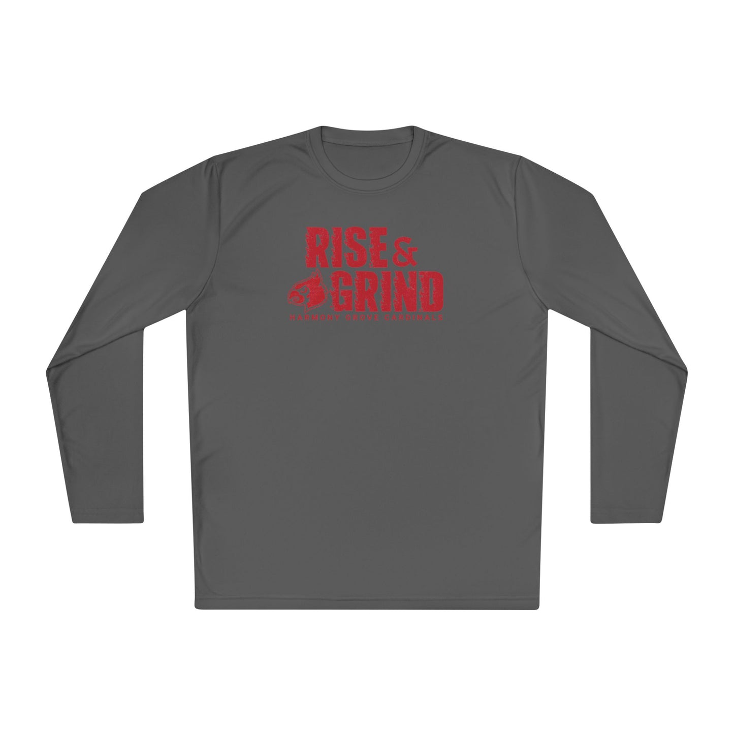 Rise and Grind Cardinal - Dryfit Long Sleeve Tee